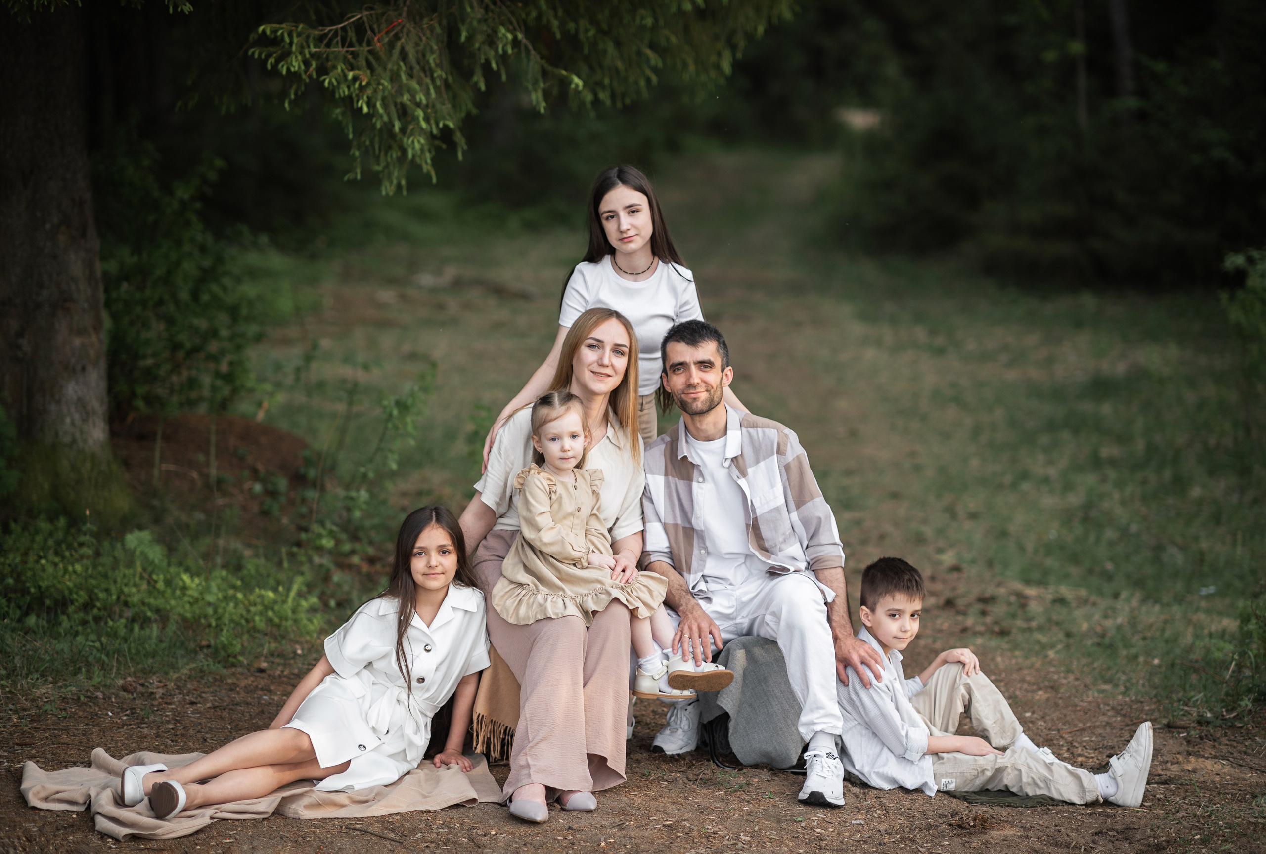 Большая семья. Фотограф новорождённых детский фотограф Сыктывкар Наталья Линдт