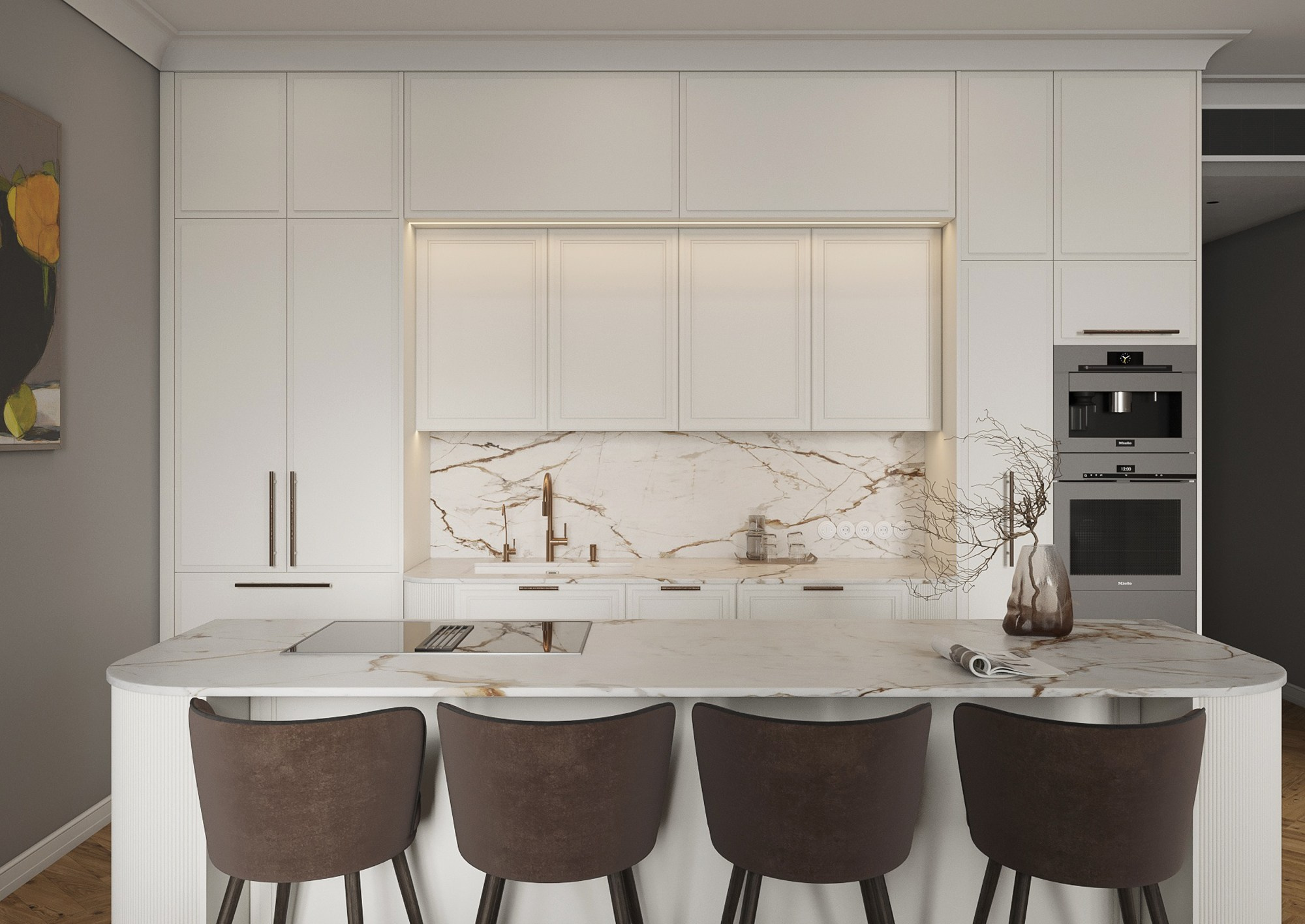 Визуализация сдвоенной квартиры в Таллине. 3D визуализатор интерьеров Ксения Жарко