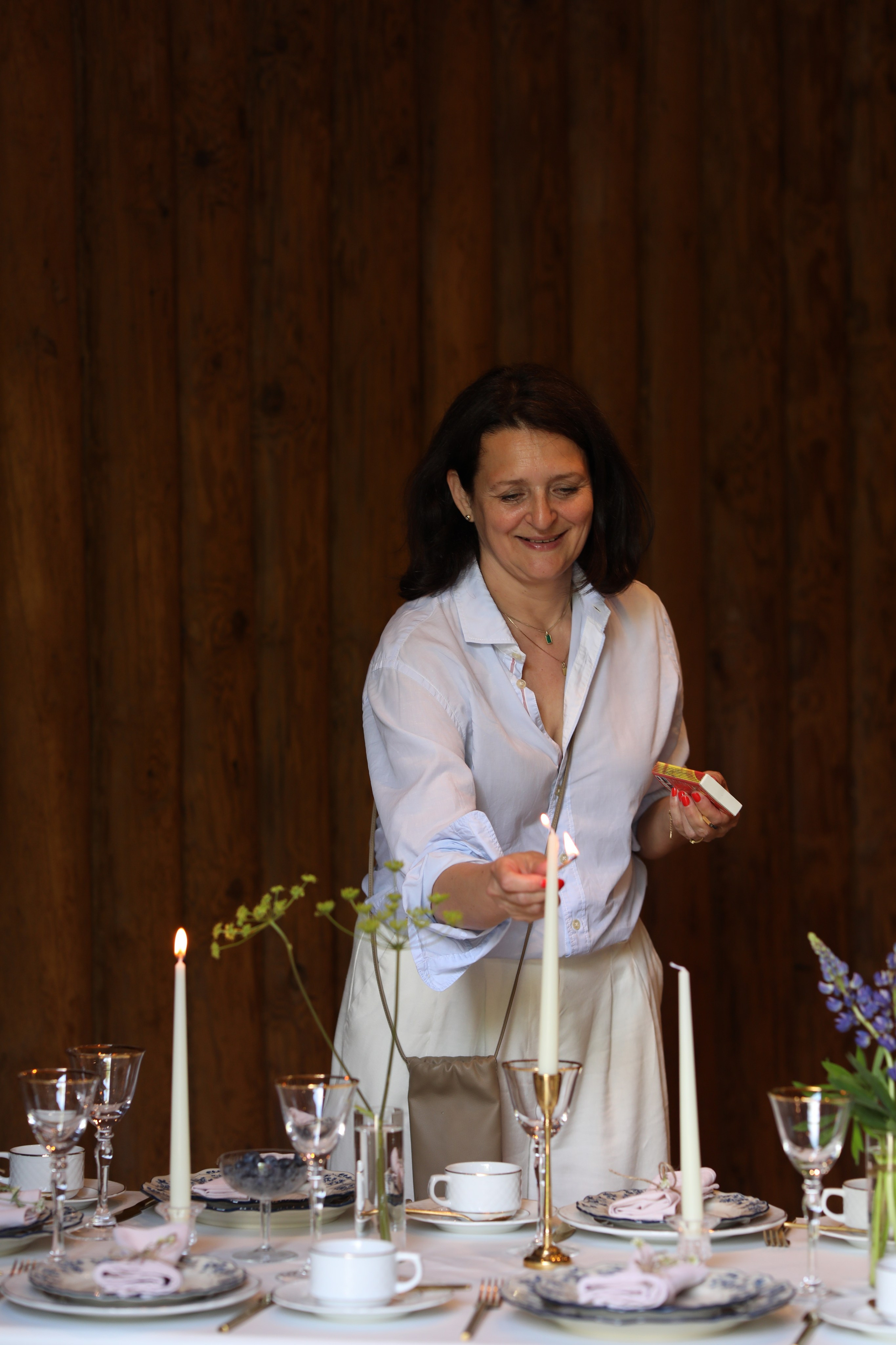 Сет-дизайнер Чертова Инна — сервировка банкетного стола на 30 человек в стиле прованс