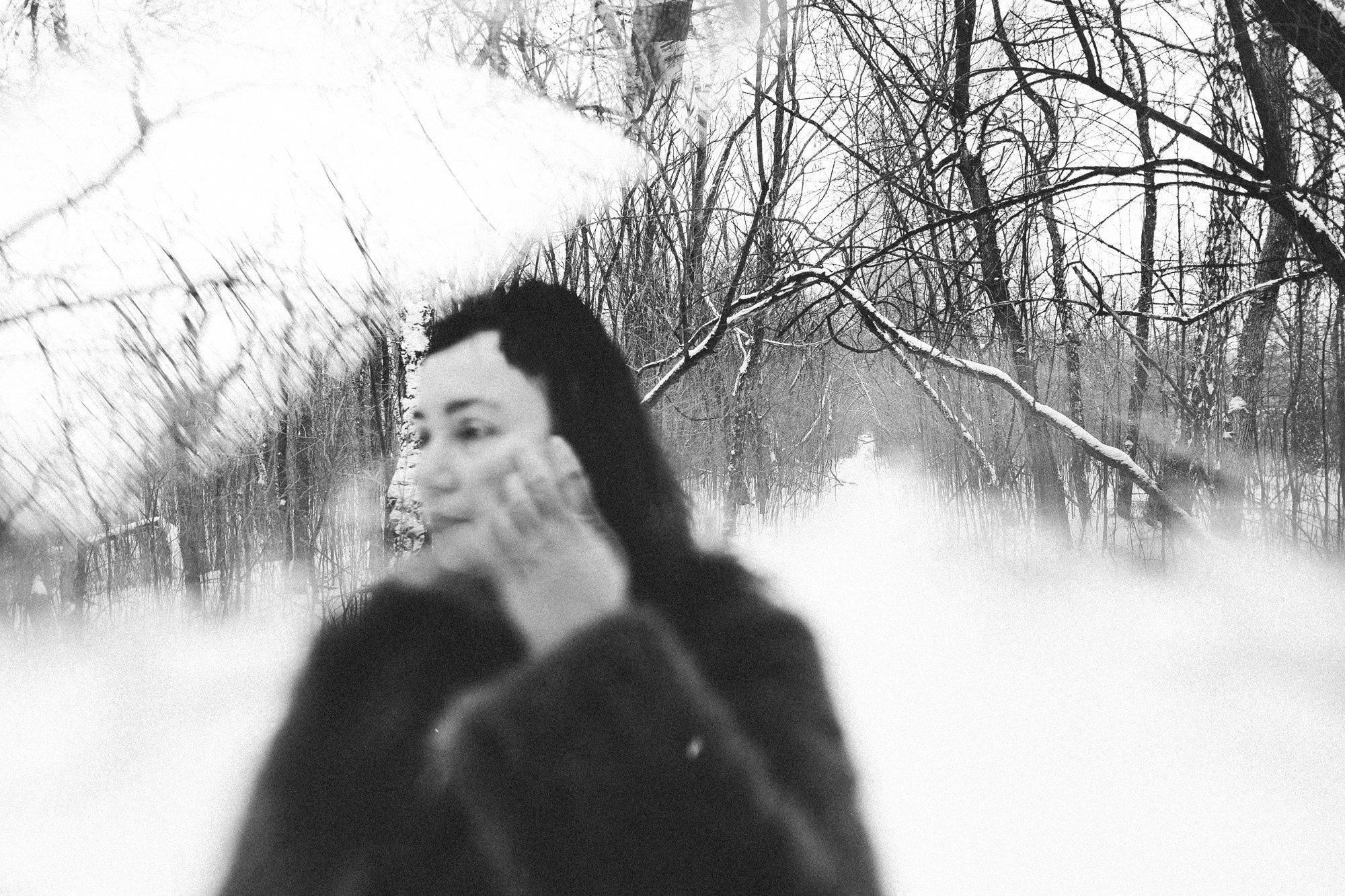 Зимняя фотосессия в Затюменском парке (Тюмень) | Художественная съемка от Daria Mars. Портретный фотограф Тюмень Дарья Мустафина