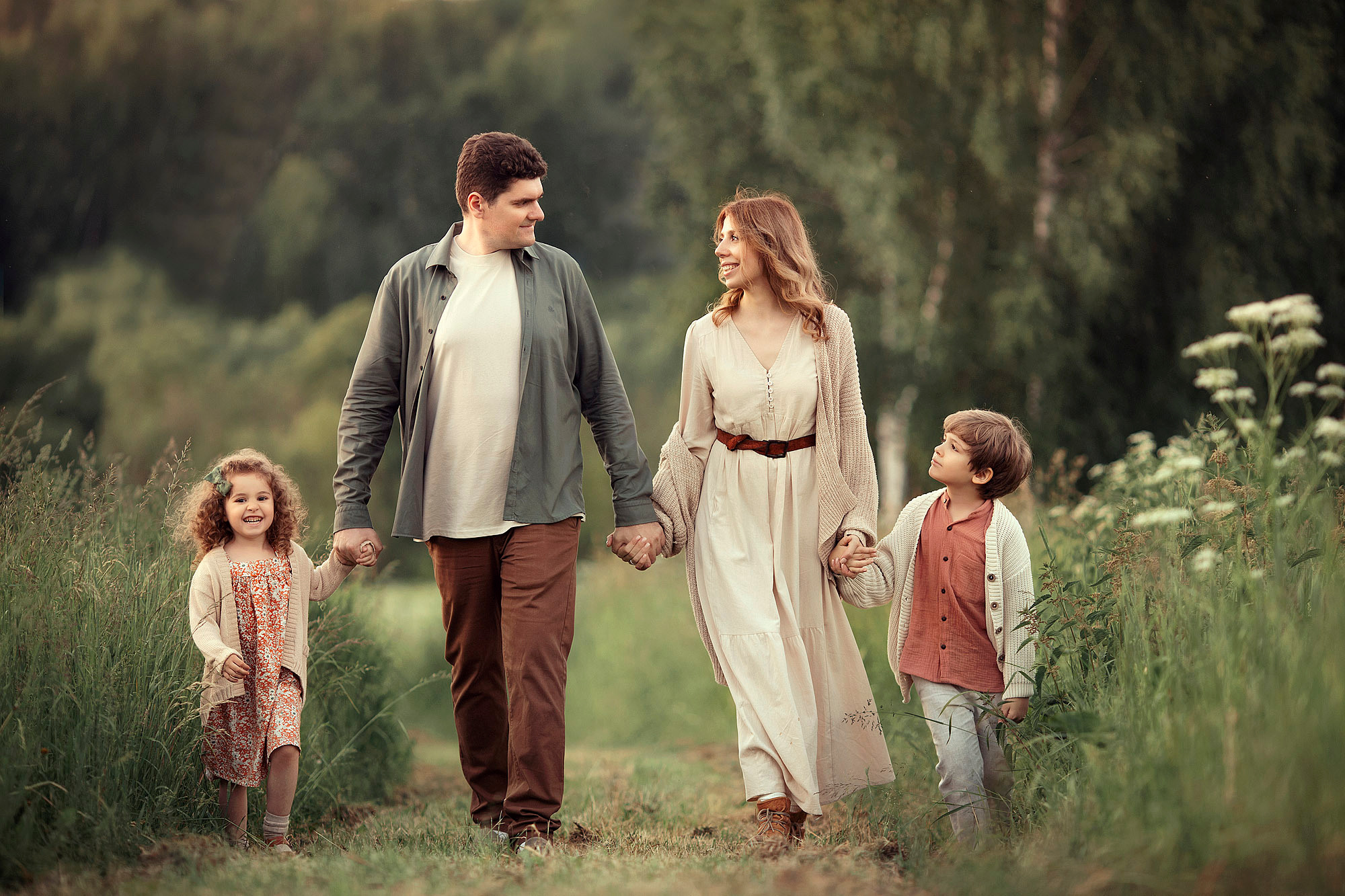 Очень теплая семейная история на природе. Tatyana Nadezhdina Family photographer