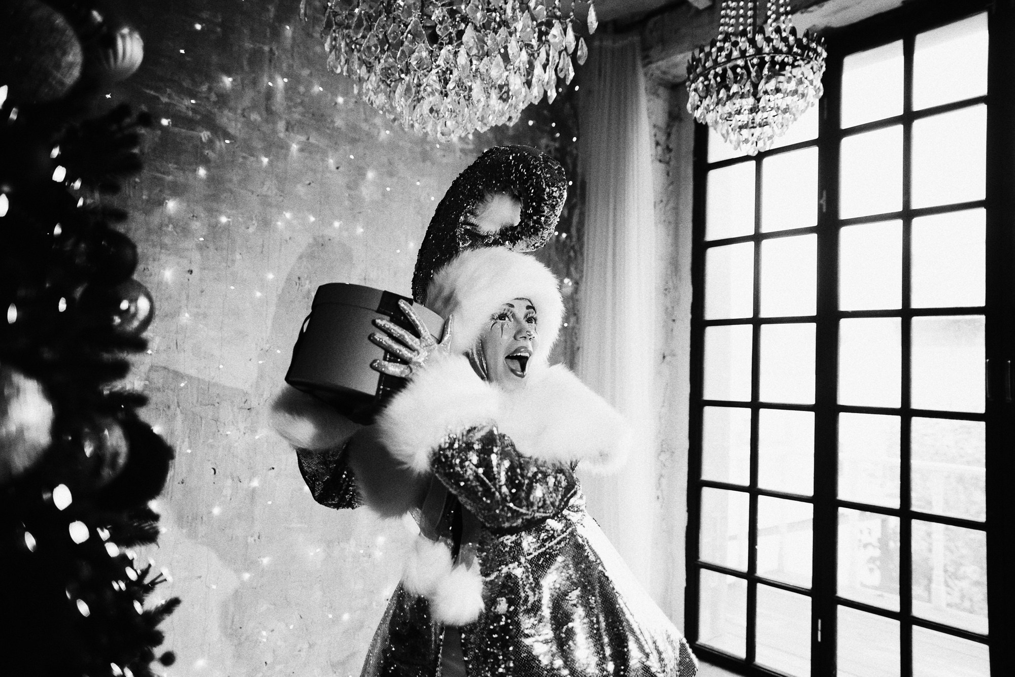 Новогодняя креативная фотосессия в Тюмени | Фотограф Дарья Мустафина. Портретный фотограф Тюмень Дарья Мустафина