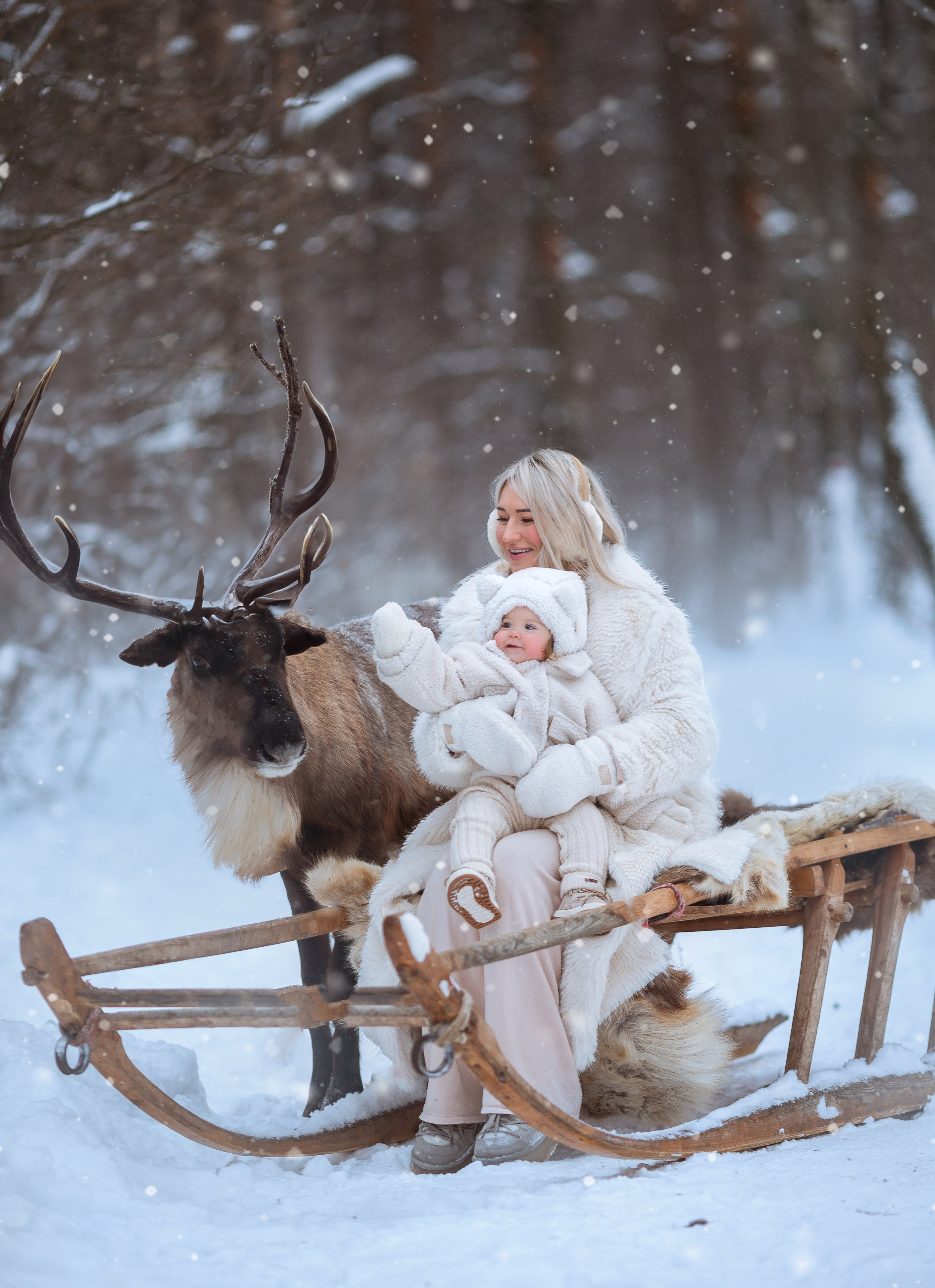 Фотосессия с оленями. Фотограф Лия Милк | Москва, Подмосковье