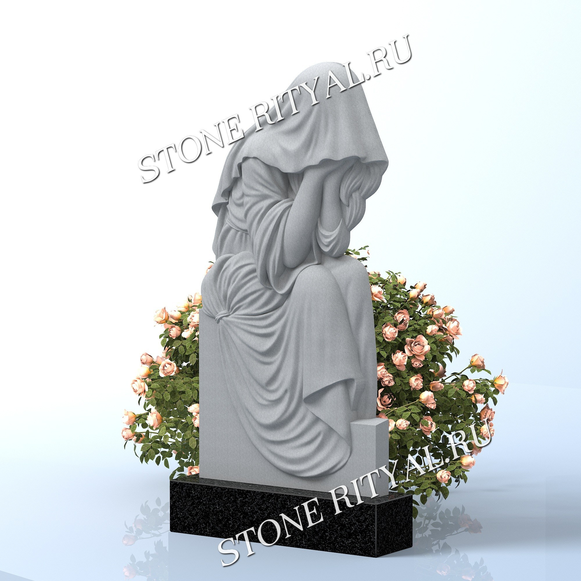 Вертикальные памятники фигурные. Изготовление и установка памятников в Москве и МО