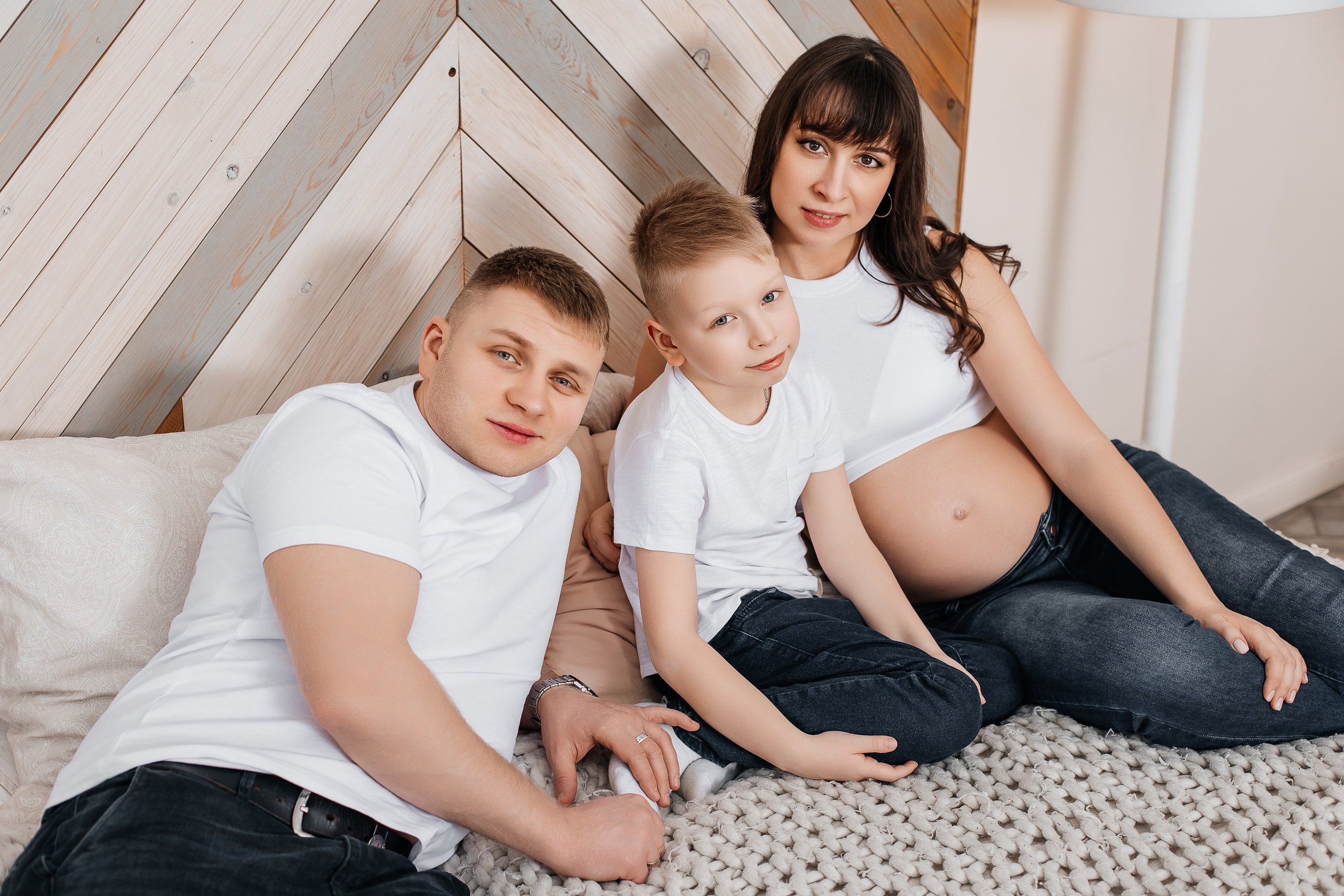 Ольга, Алексей и Артём в Cross Studio. Семейный и детский фотограф Комина Елена, Власиха, Одинцово