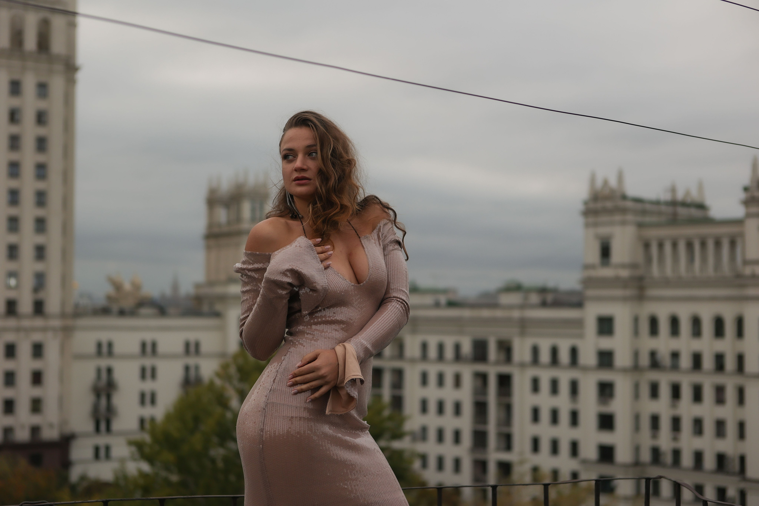 Съемка на крыше. Анастасия. Фотограф для вас и вашего бизнеса в Москве Альбина Никифоров