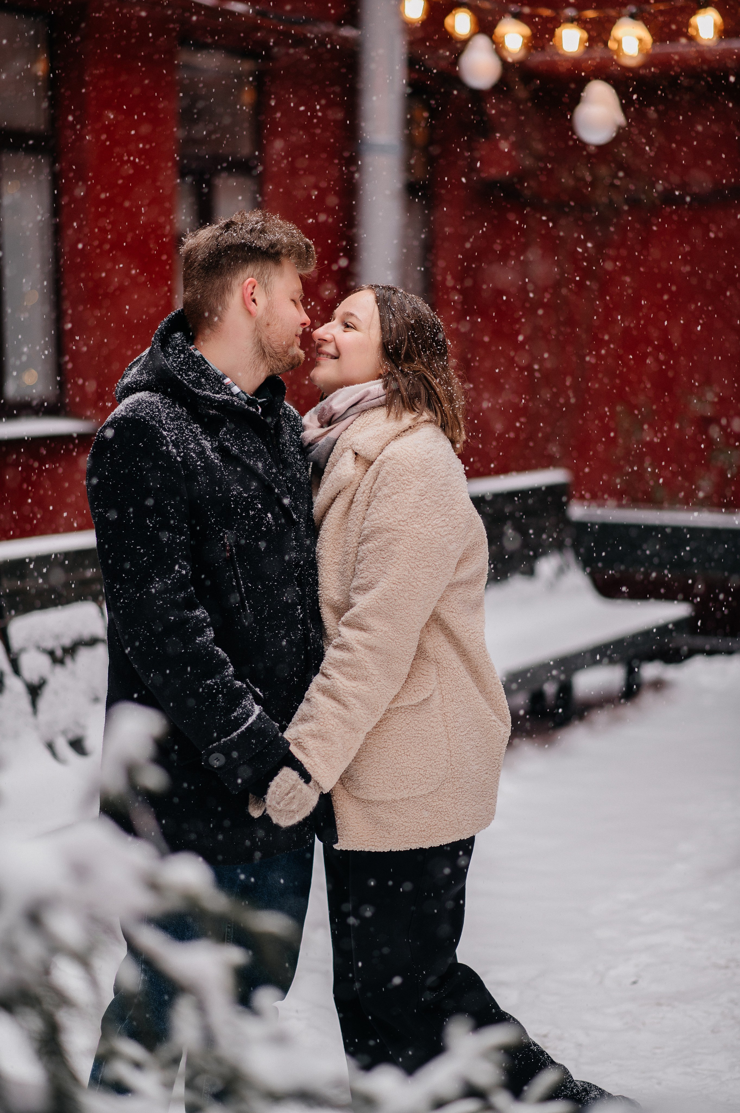 Зимняя фотосессия для Влада и Алены. Катя Курлович — семейный фотограф в Бобруйске и Минске