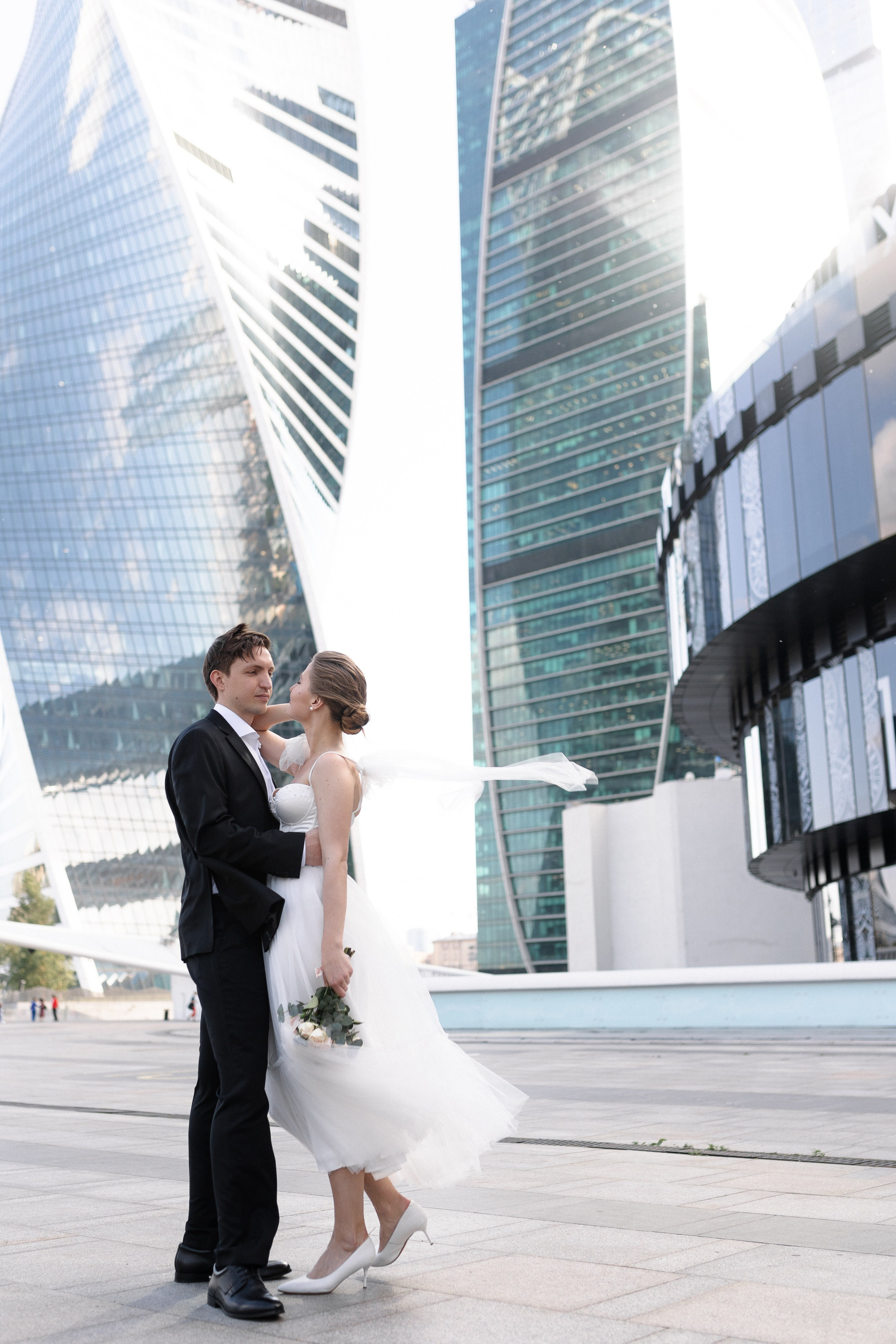 Свадебная фотосессия в Москва-Сити/регистрация в Panorama 360. Свадебный фотограф в Москве Мария Крош