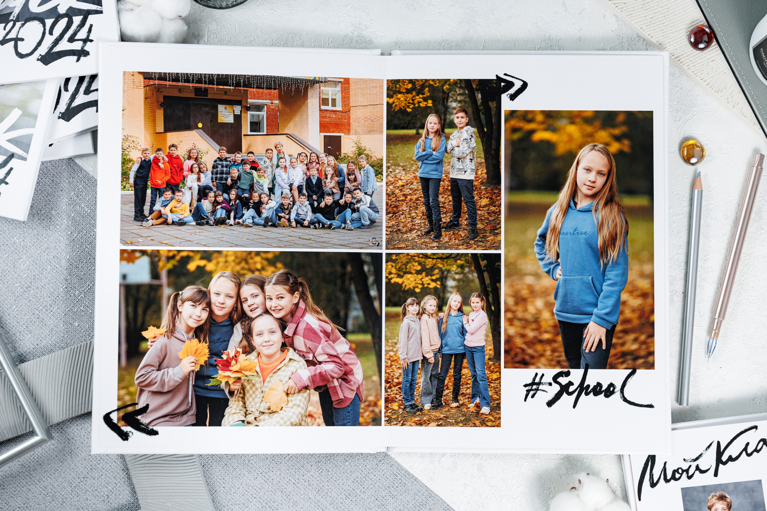 Выпускные альбомы 4 класс. Семейный и детский фотограф Комина Елена, Власиха, Одинцово