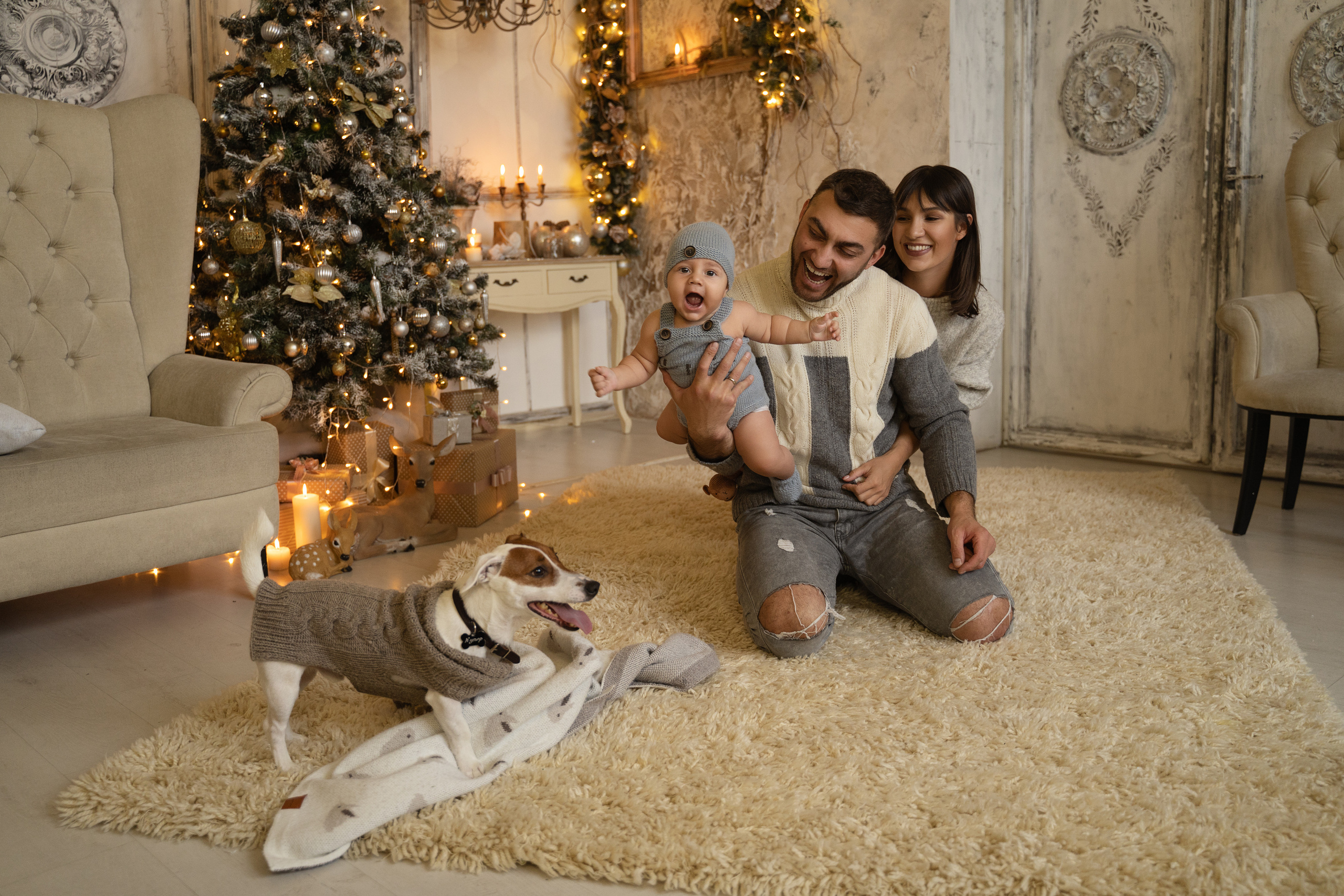 Новогодняя фотосессия Семья Эда. Фотограф в Тюмени Алиса Абрашина