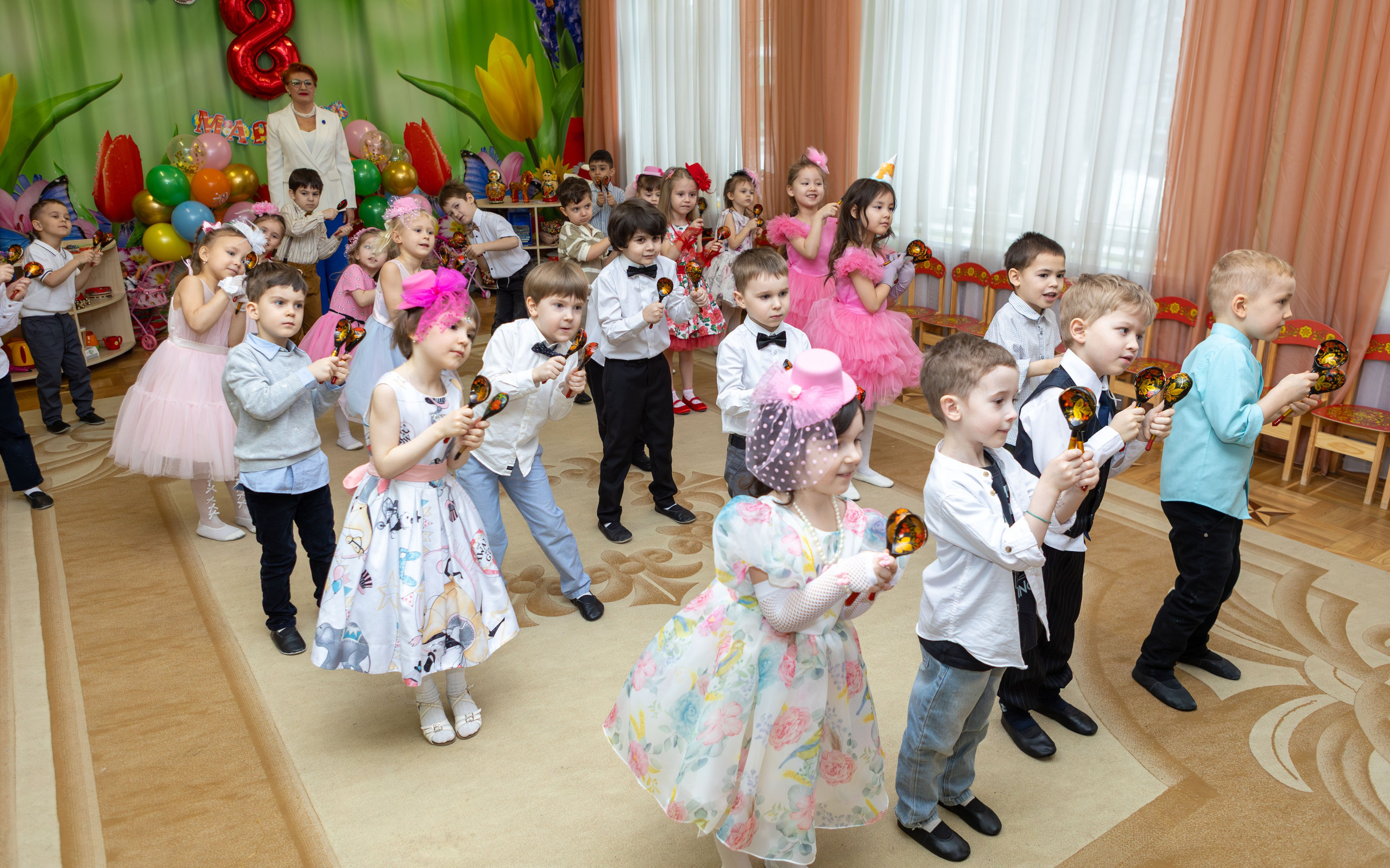 Утренник 8 Марта в детском саду № 1164 — группа «Сверчки»