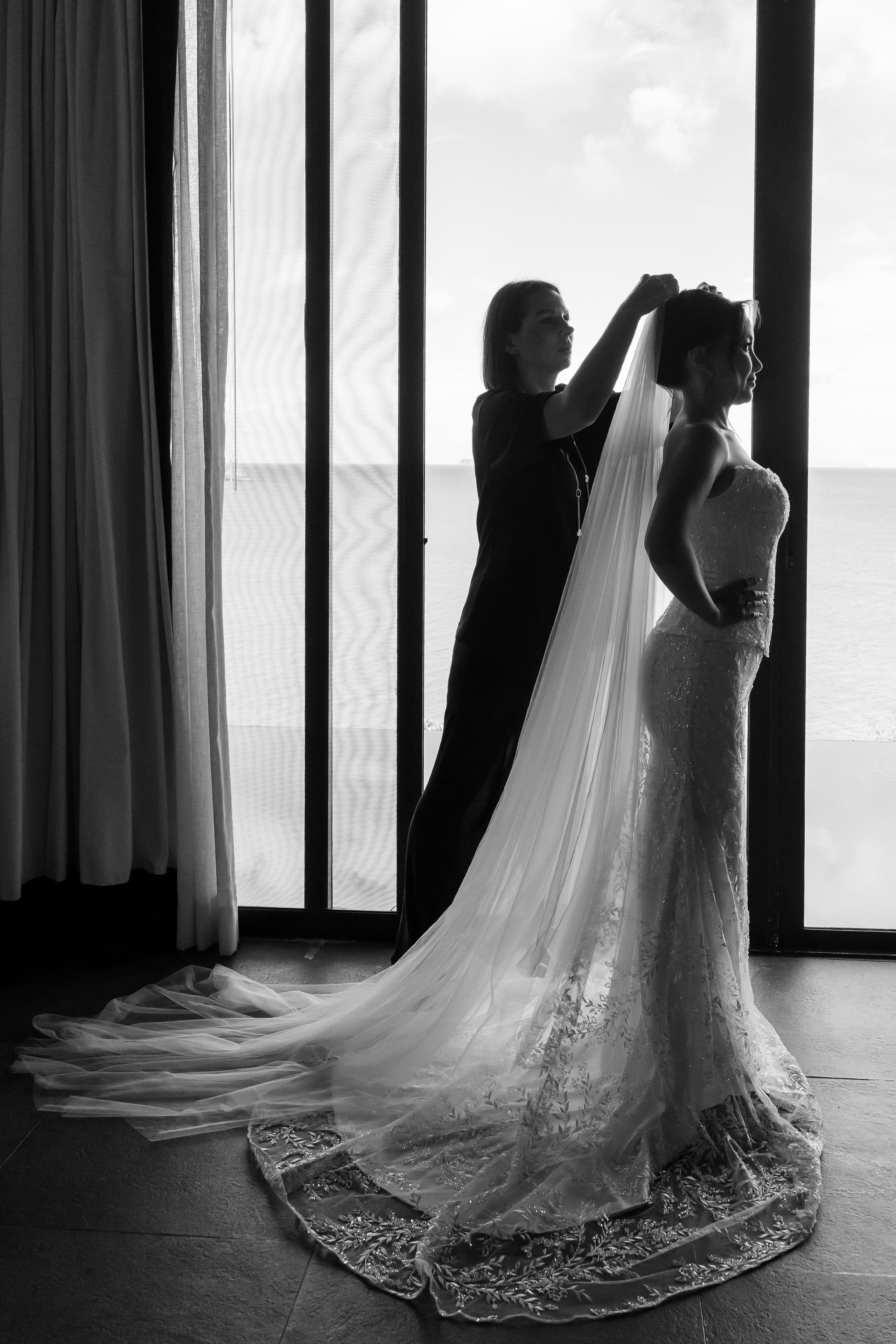 wedding dress at Villa Sri Panwa
