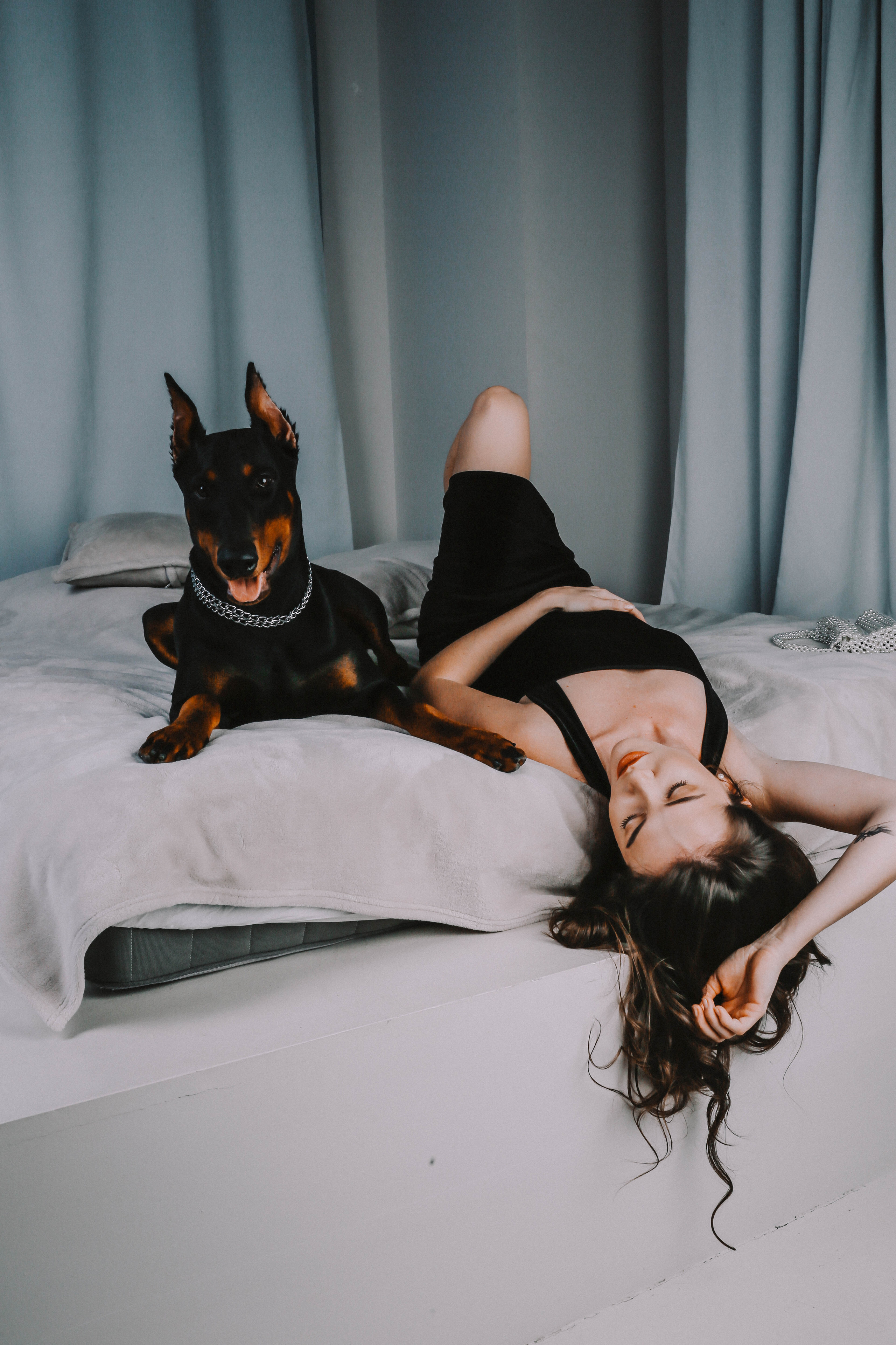 Фотосессия с доберманом Санкт-Петербург. Доберман для съемки. Собака модель. Идеи для фотосессии с животным.