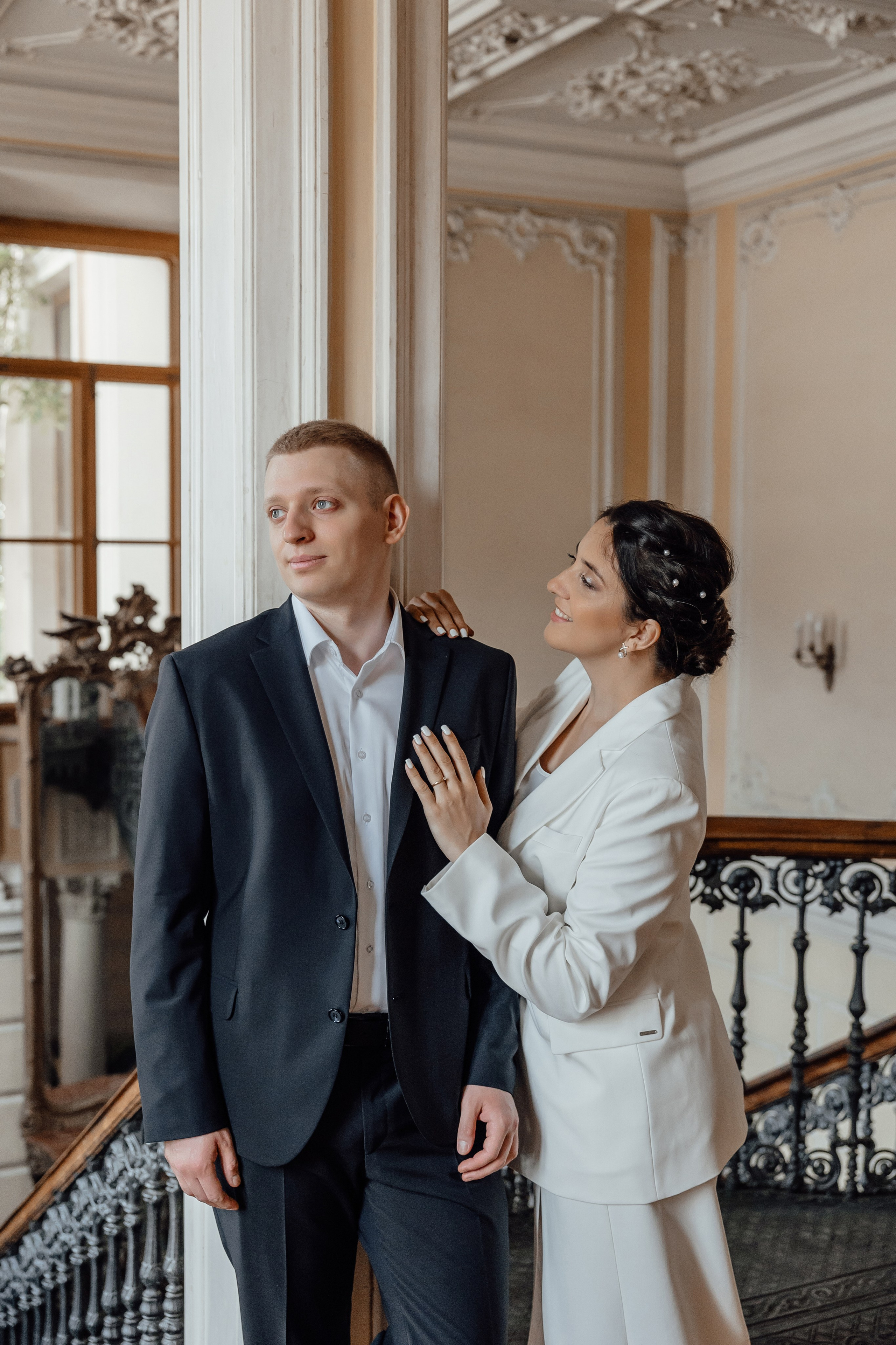 свадебная фотосессия в библиотеке читальне Пушкина