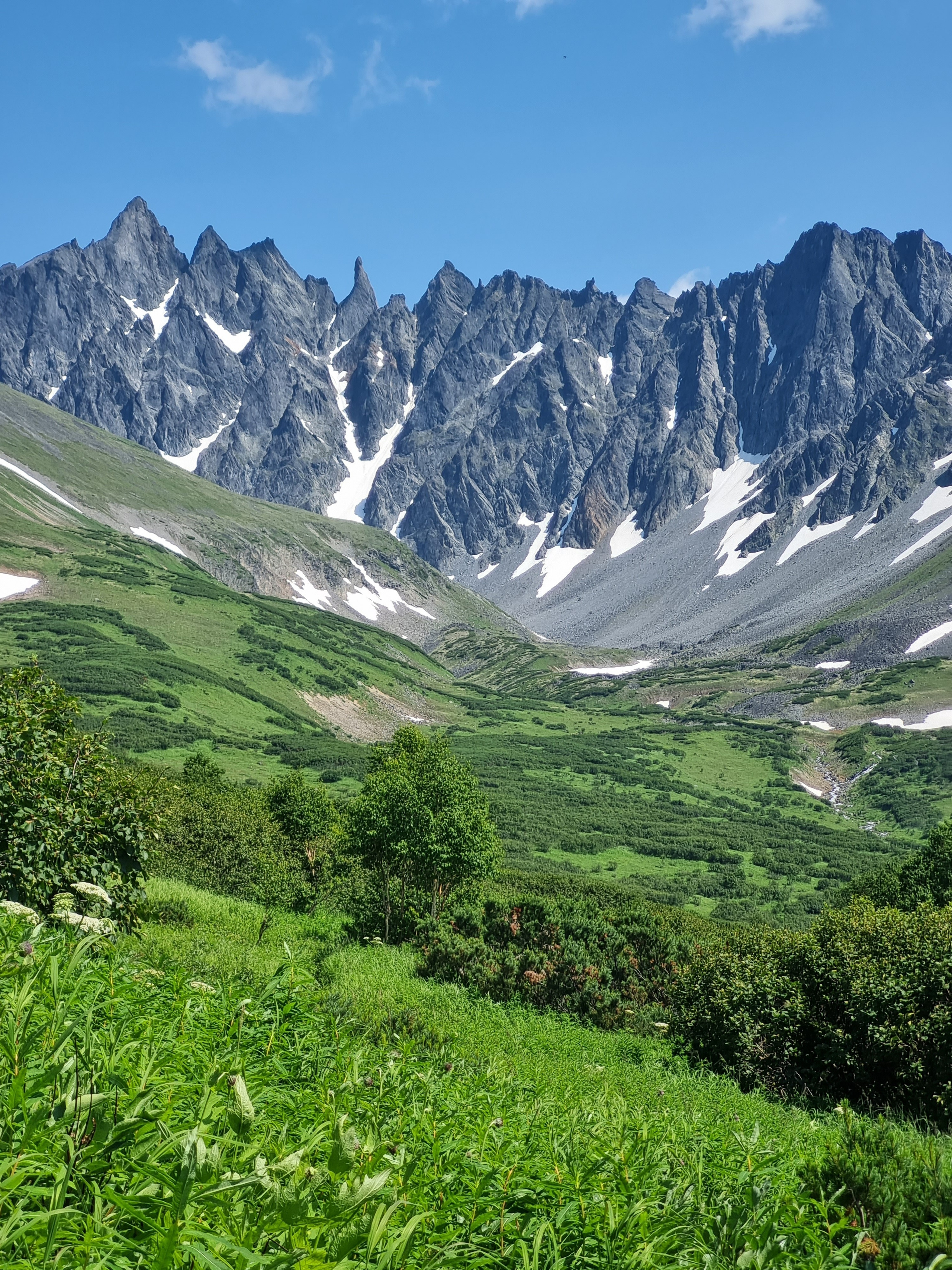 Горный хребет Ганальские Востряки. Экскурсионные туры по Камчатке