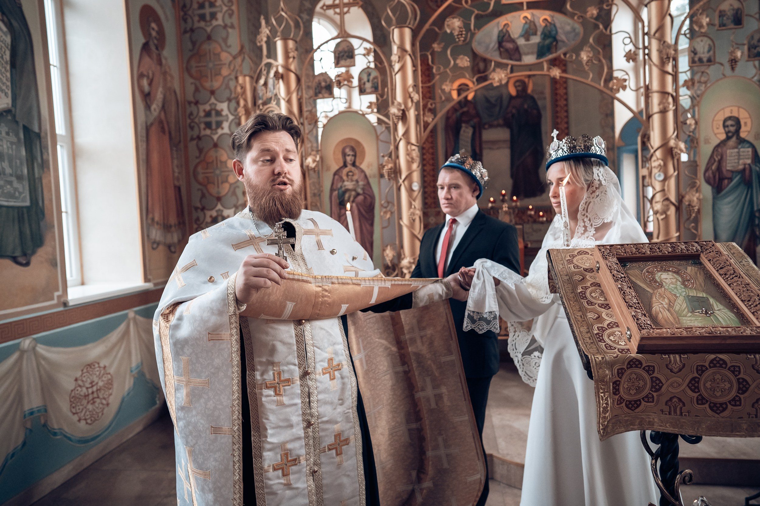 Венчание в храме ап.Андрея Первозванного Севастополь. Церковный фотограф Севастополь