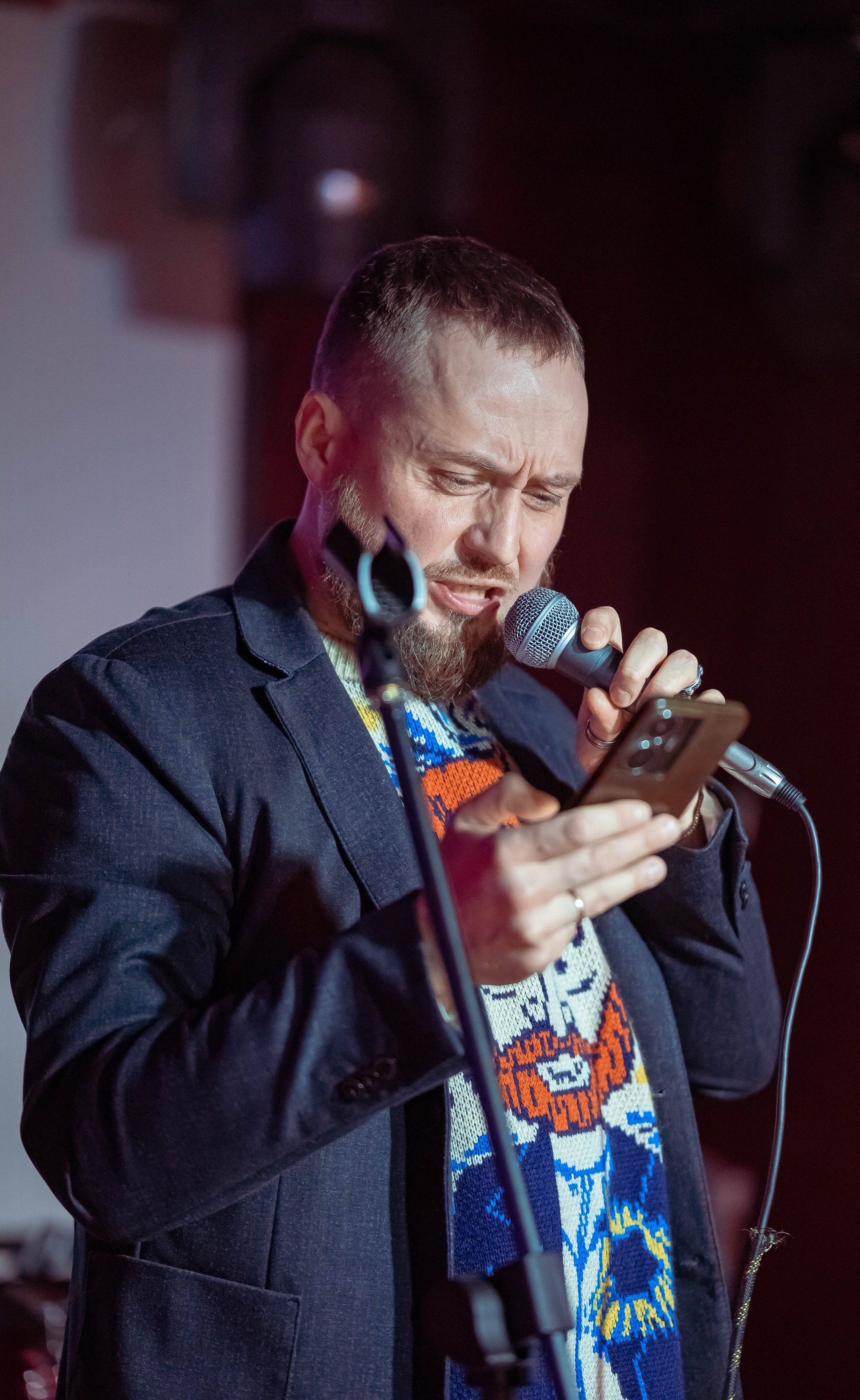 Репортажные фотографии творческого вечера Такие дела, Панда