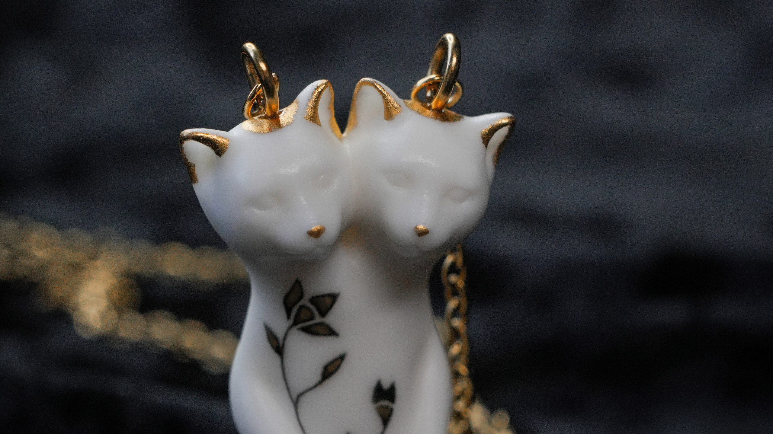 Кот двухголовый 15 000 руб. Авторские Шарнирные куклы и украшения из фарфора Алексаны Лавринчук