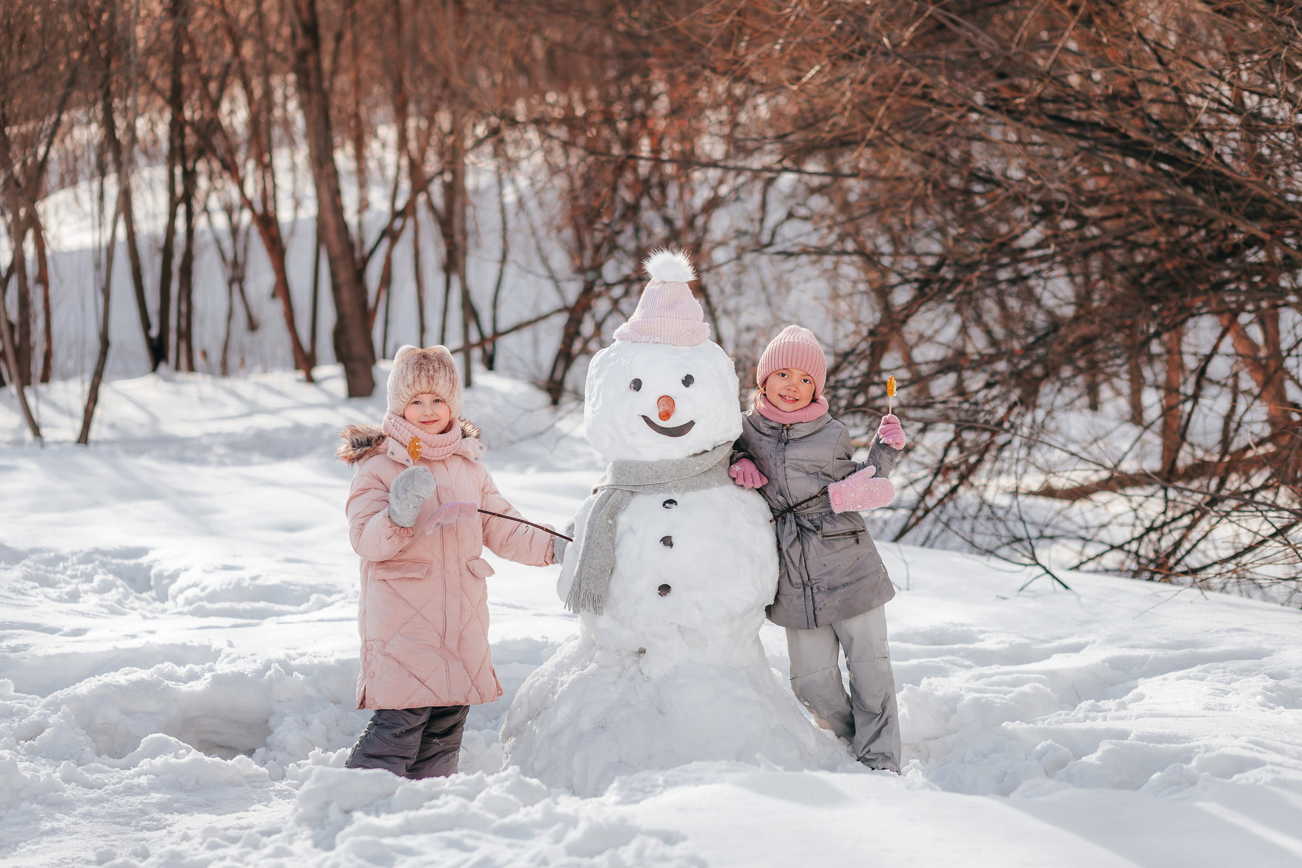 Снеговик. Семейный и детский фотограф в г. Новосибирске Макеева Анастасия