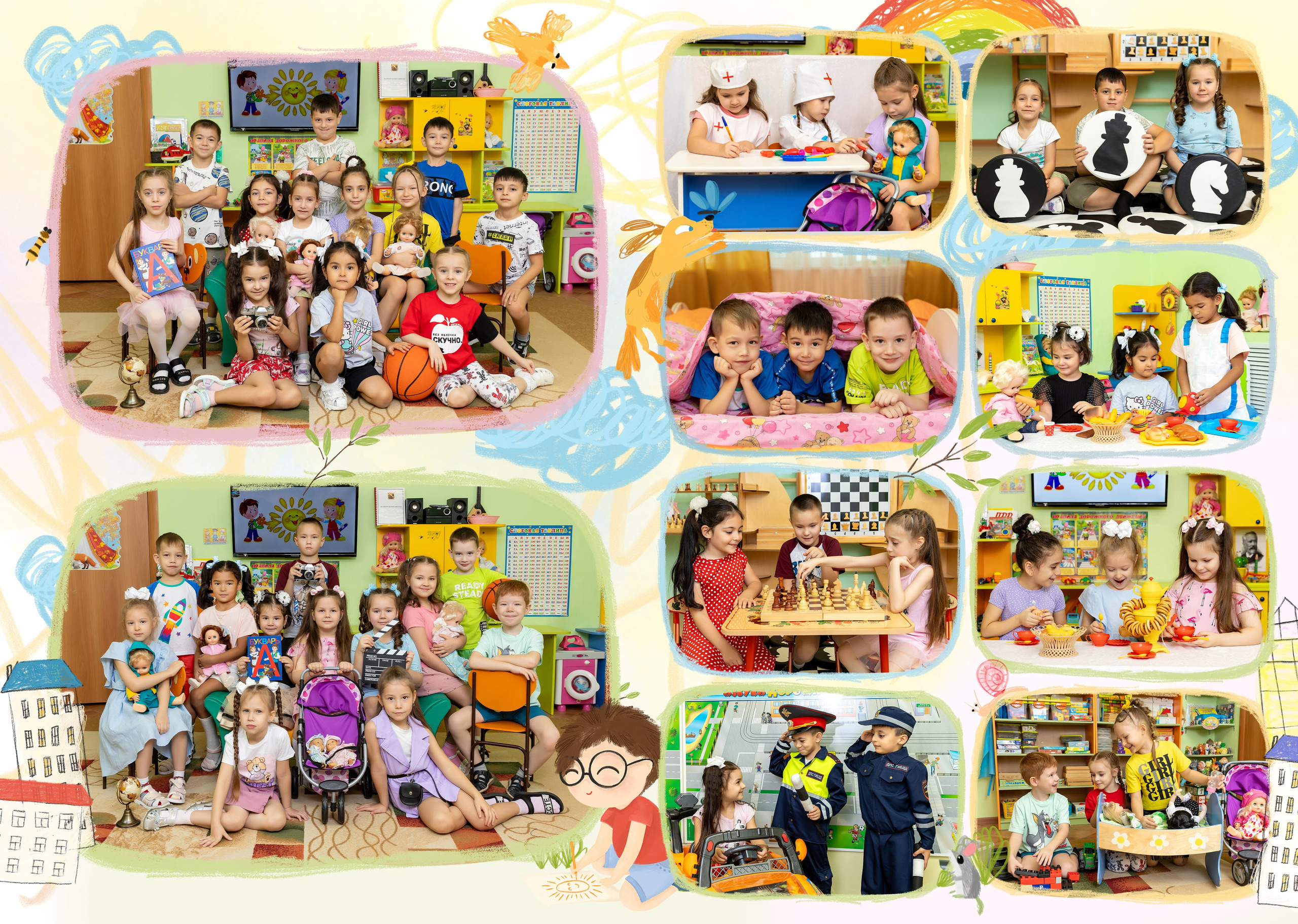 Альбом 3 разворота (6 стр.). Фотограф Радужный ХМАО, Школьный фотограф, семейный фотограф, выпускной альбом