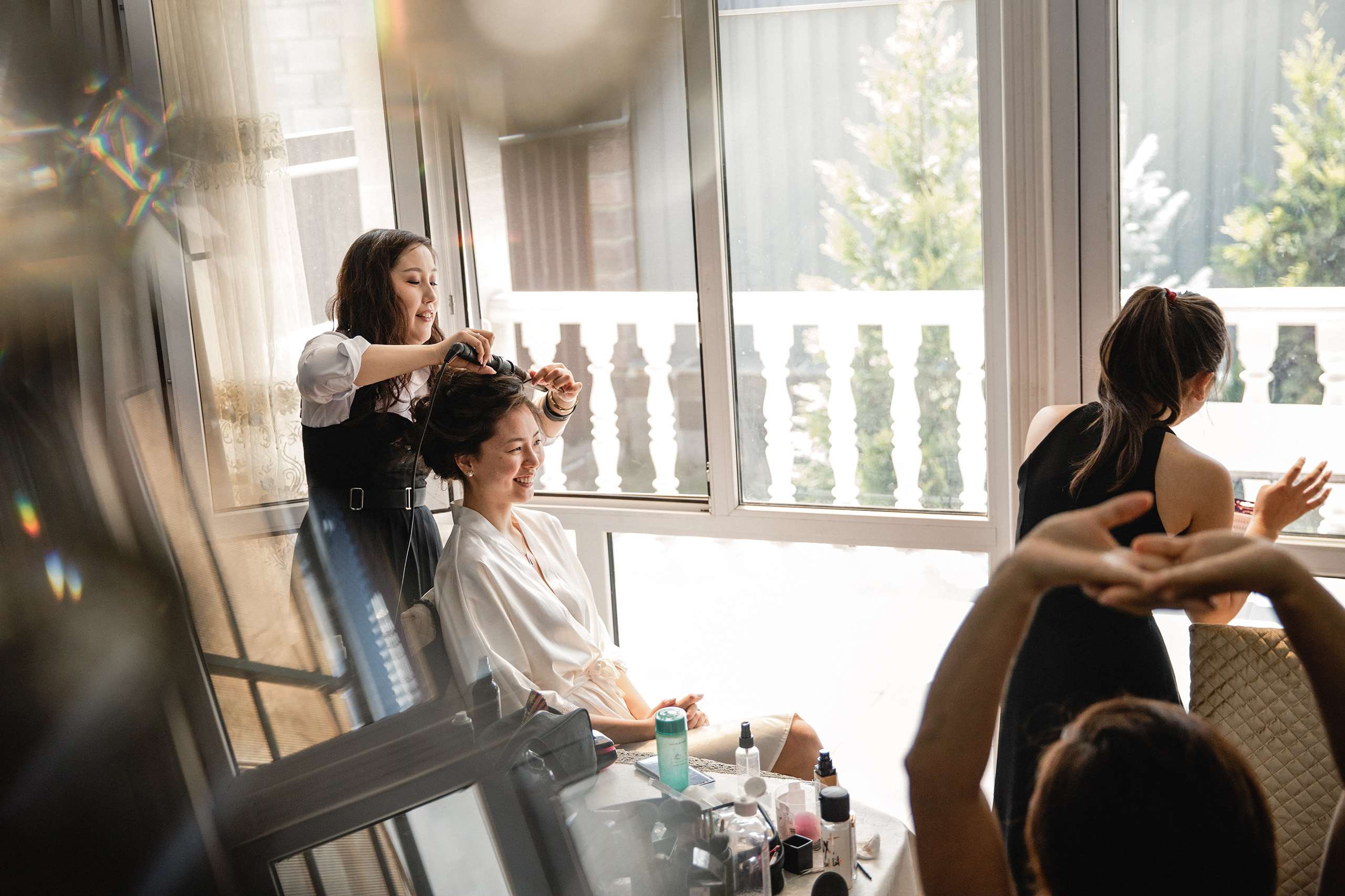 Укладка прически на свадьбе