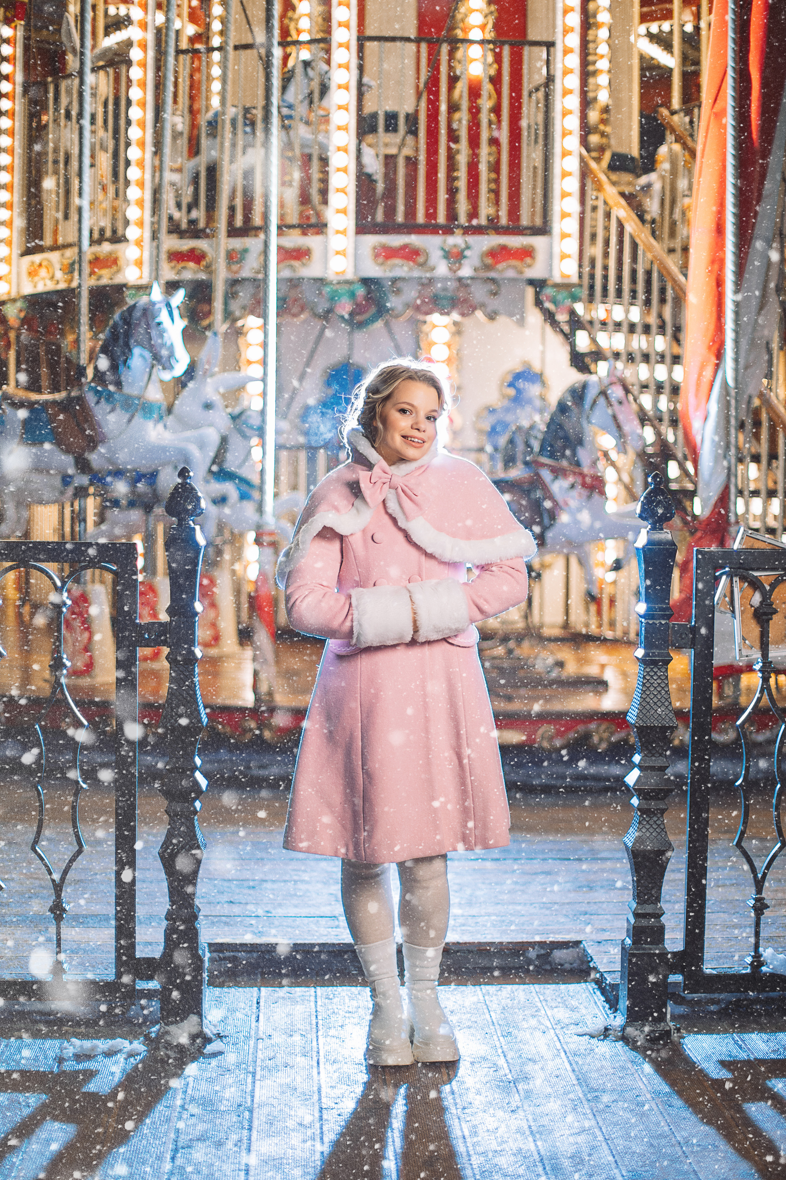 Новогодняя фотосессия в центре Москвы. Свадебный и Семейный фотограф в Москве и Сочи Таня Михей