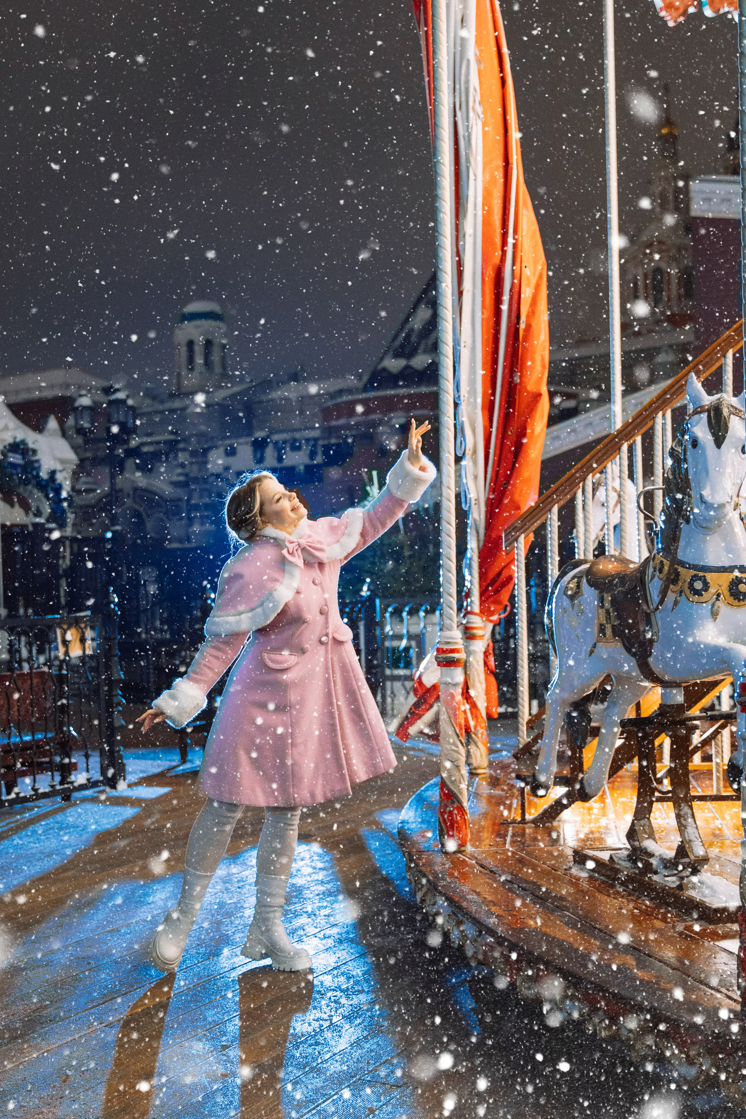 Новогодняя фотосессия в центре Москвы. Свадебный и Семейный фотограф в Москве и Сочи Таня Михей