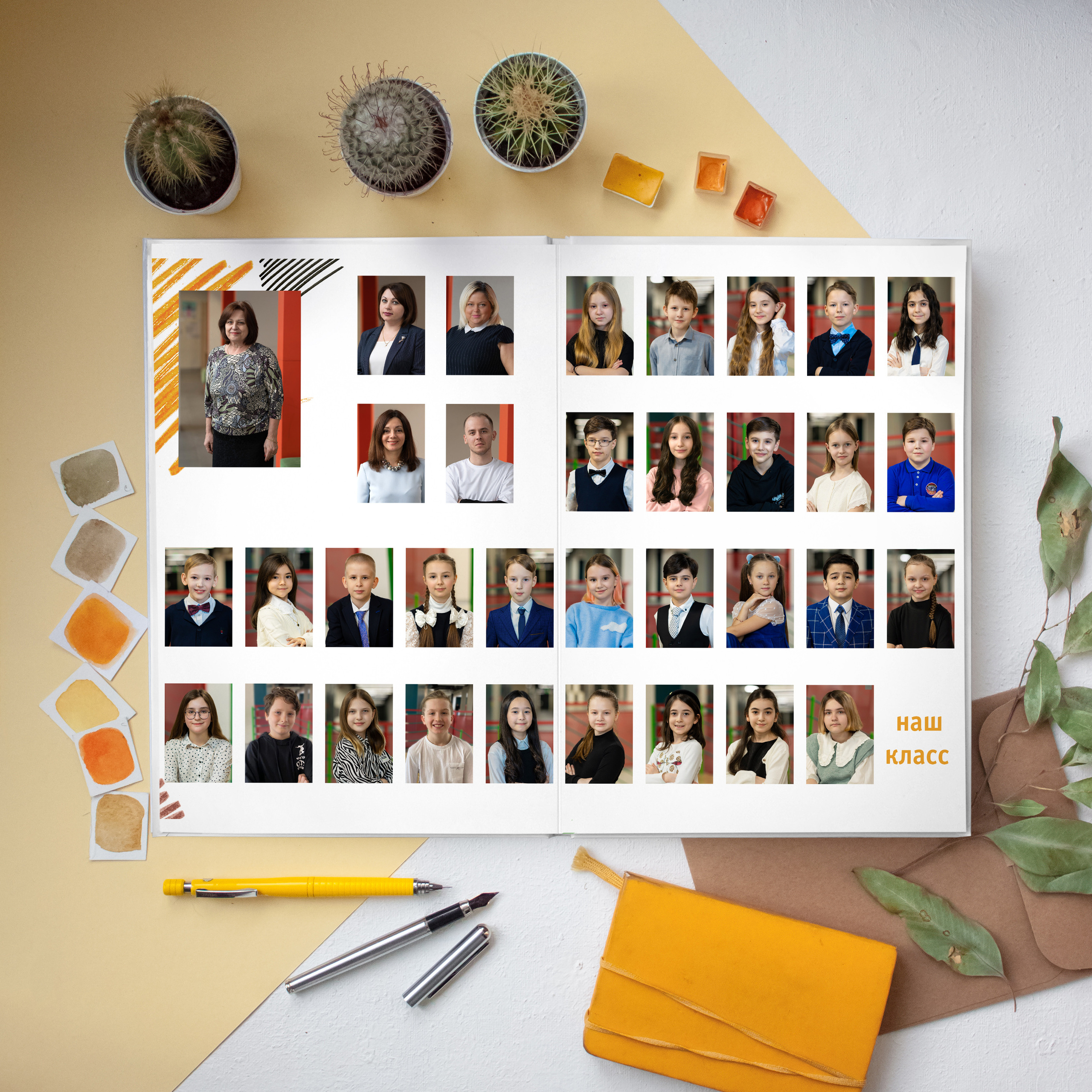 Дизайн «Штрихи». Выпускные альбомы для детского сада и школы