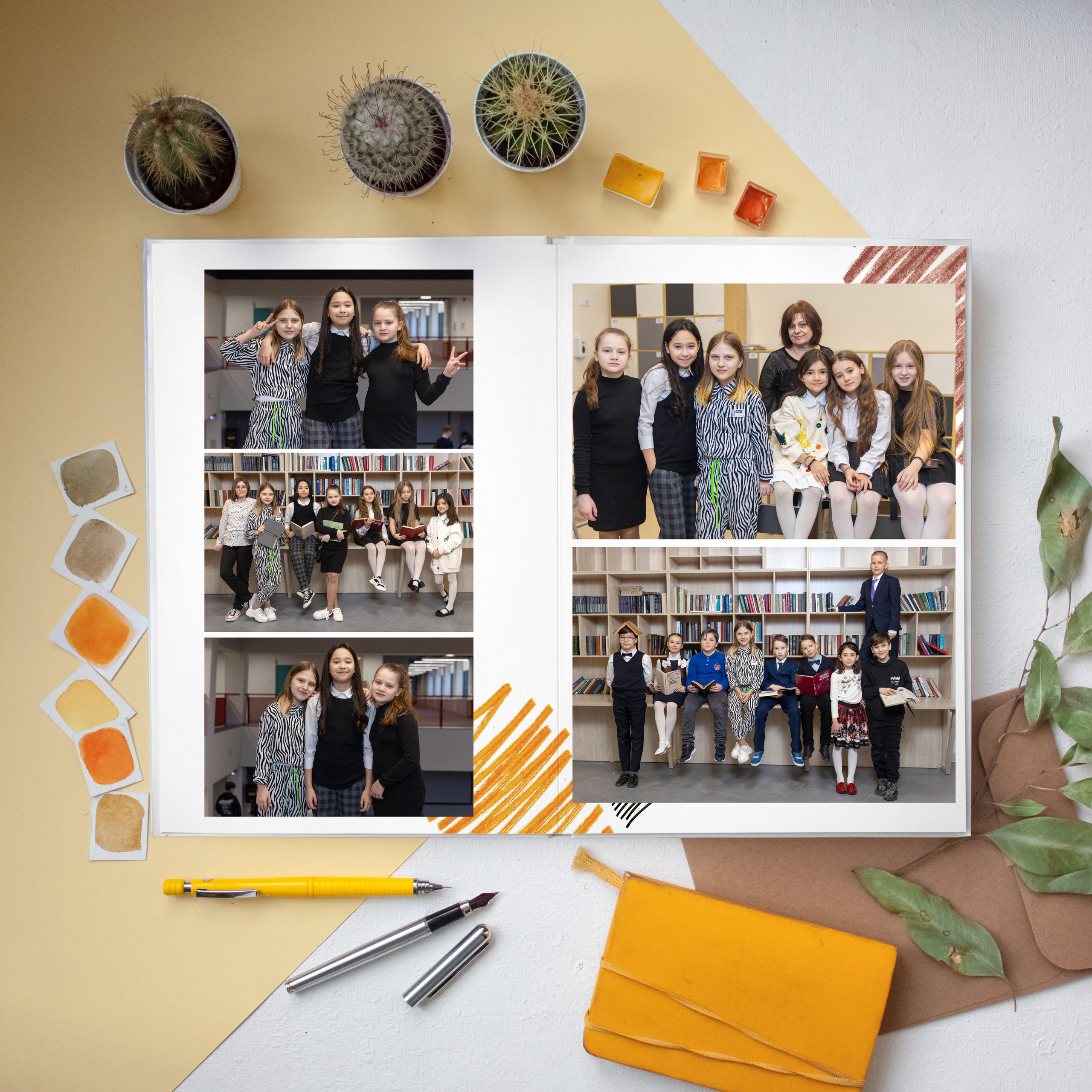 Дизайн «Штрихи». Выпускные альбомы для детского сада и школы