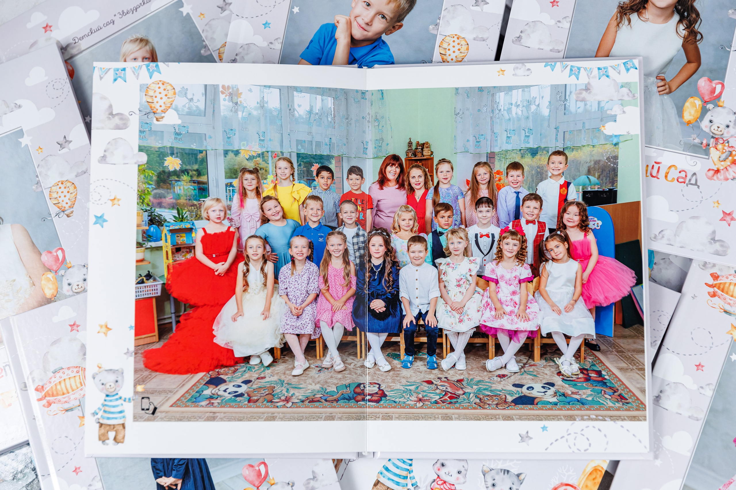 Выпускные альбомы в детский сад. Семейный и детский фотограф Комина Елена, Власиха, Одинцово