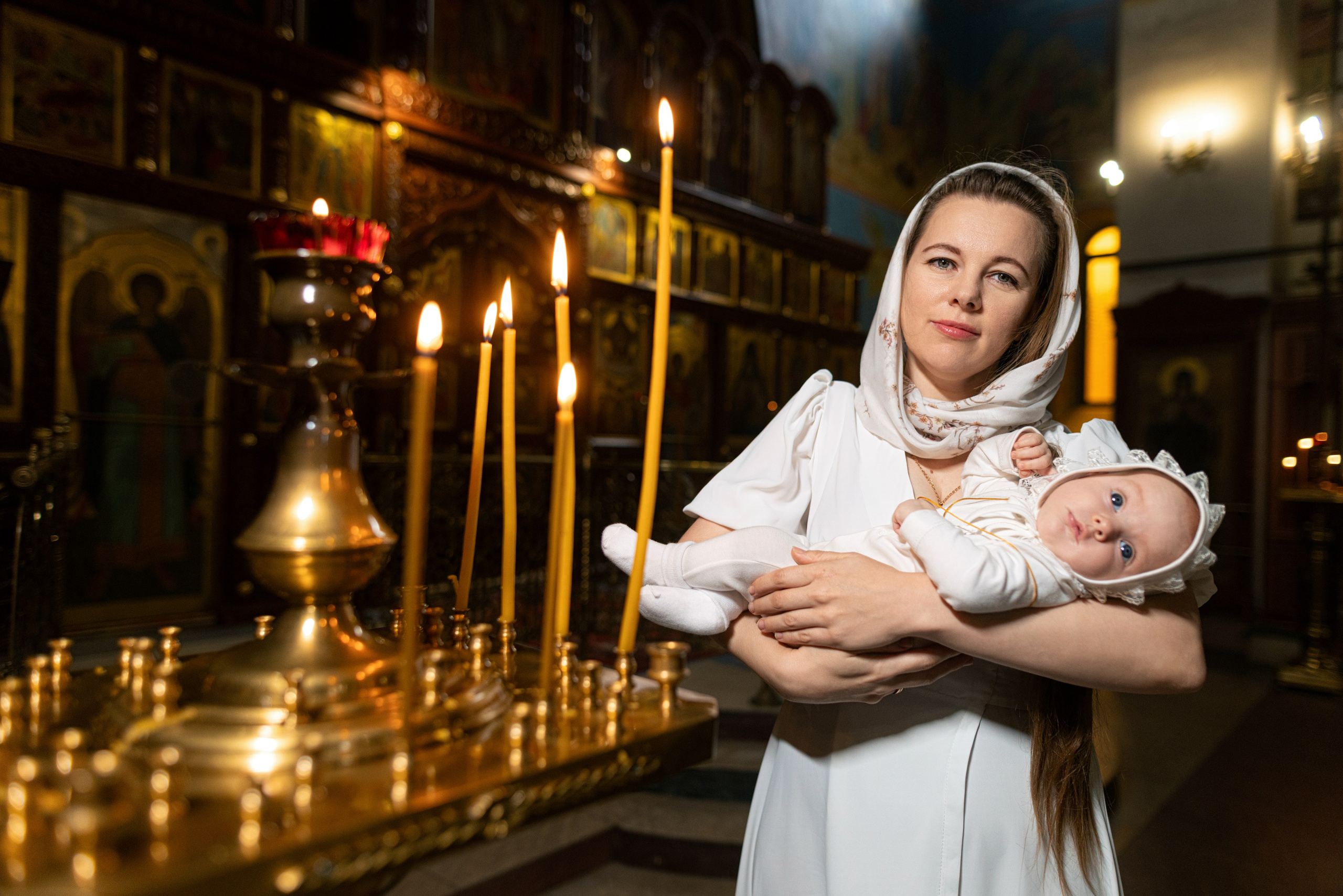 Крещение Алины. Дмитрий Шульгин, портретный фотограф в Воронеже
