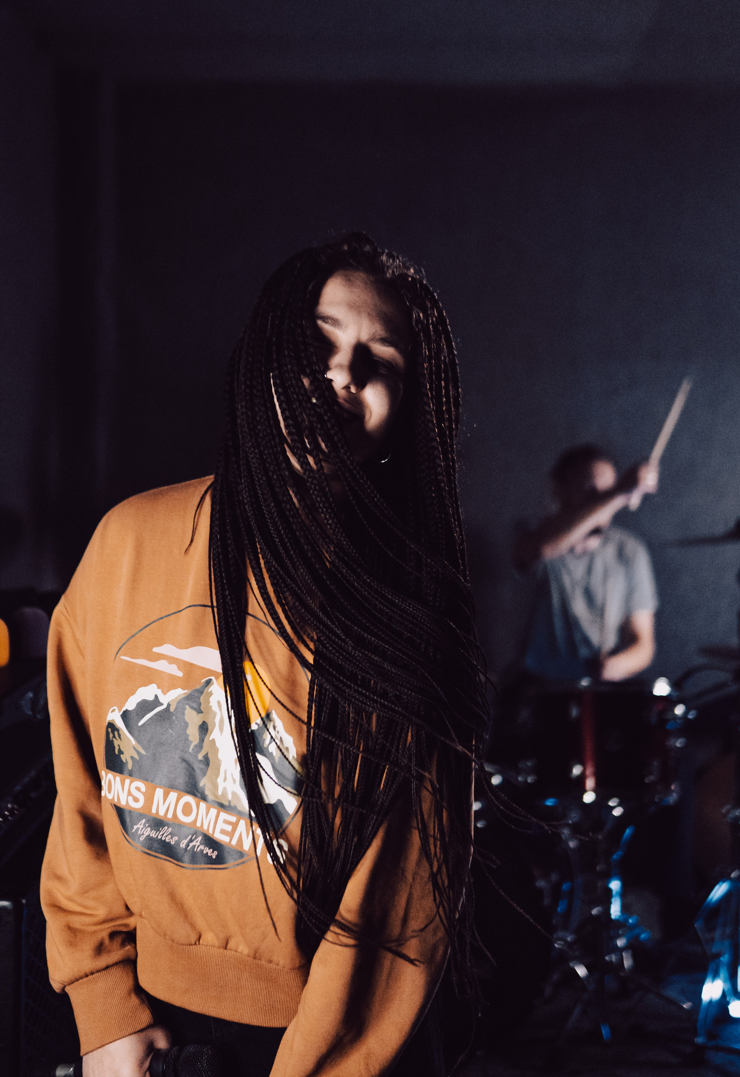 Фотографии репетиции рок группы