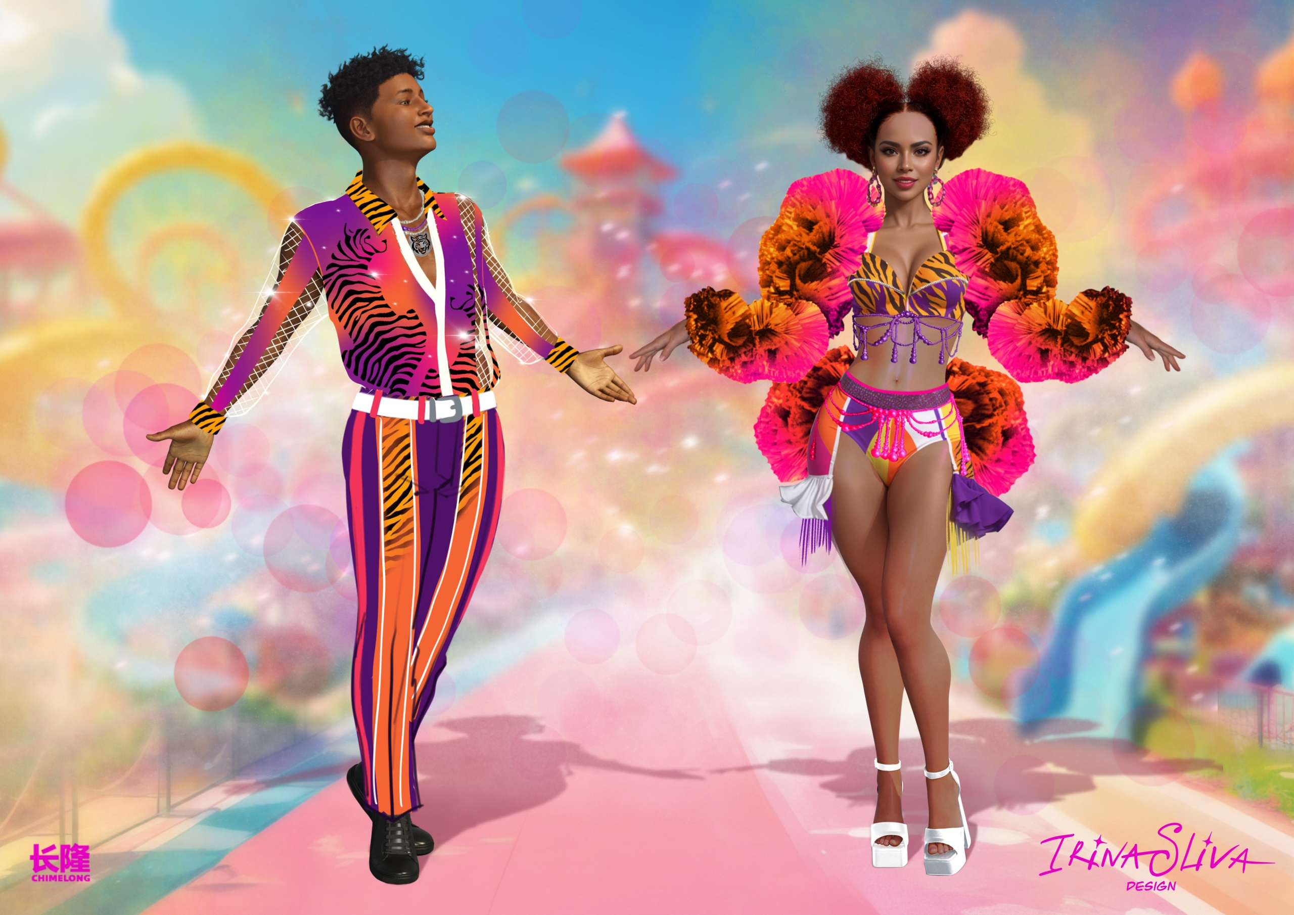 ACROBATIC AND DANCE. Costume Design for Theme Parks & Live Performances | Character & Parade & Stage Costumes | 2D & 3D Costume Illustrations