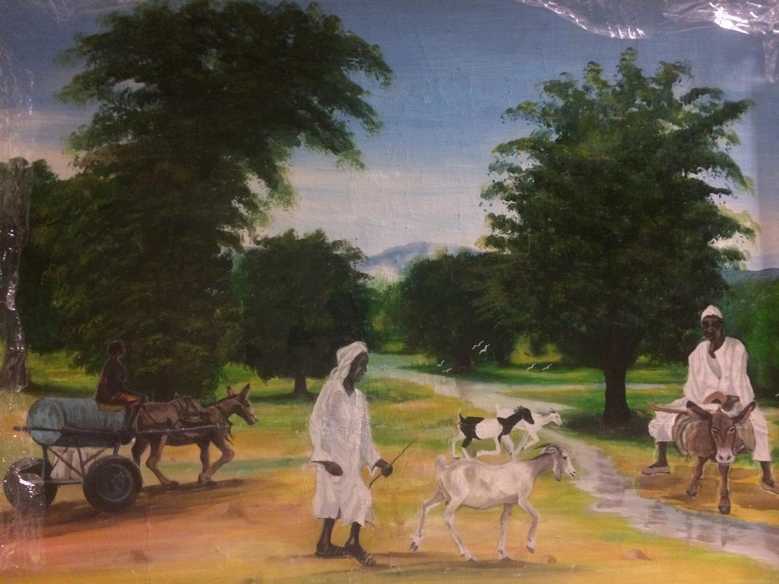 Painting restoration. Artist Maria Ansh