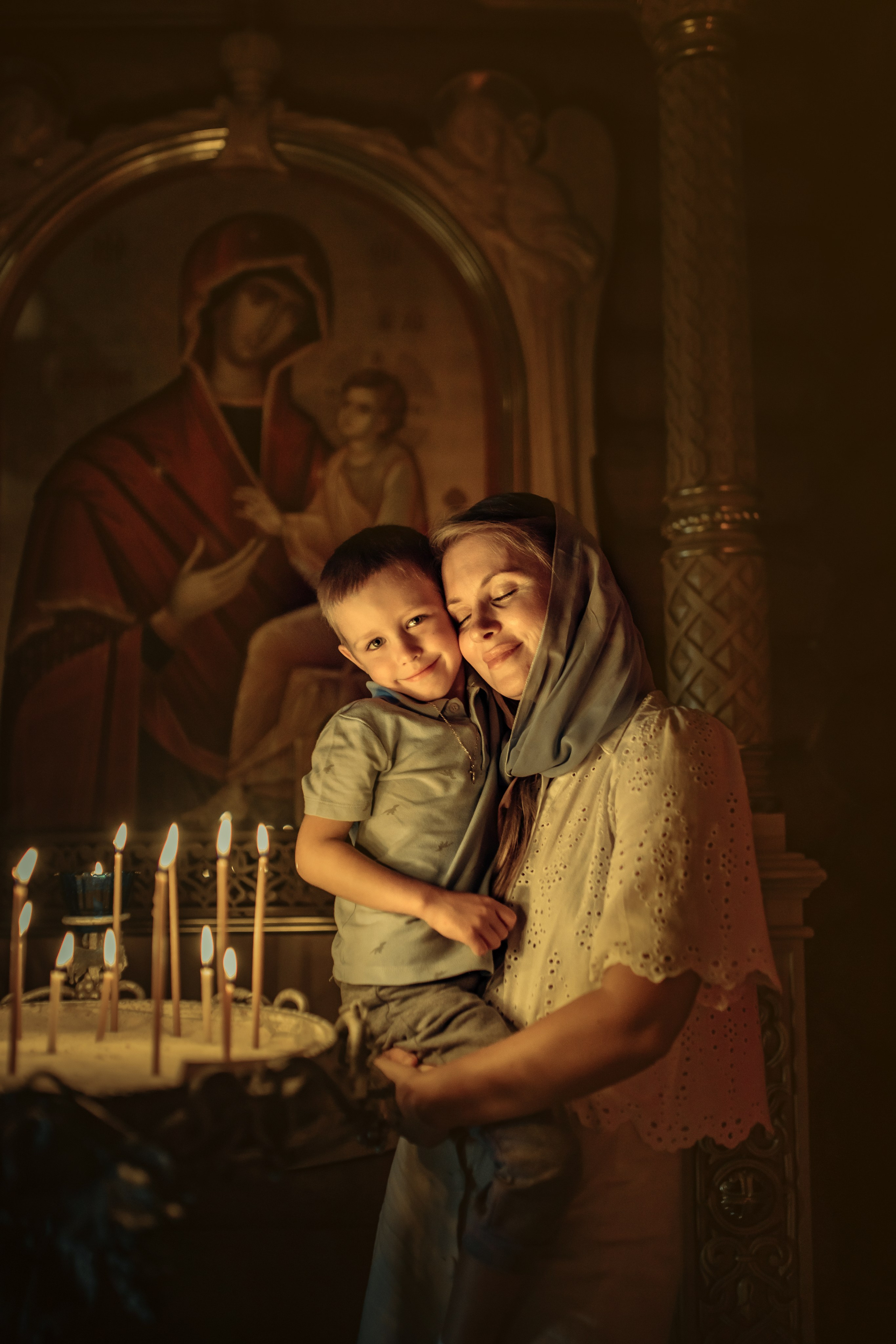 Таинство крещения Игоря, храм Святой Троицы, Минск