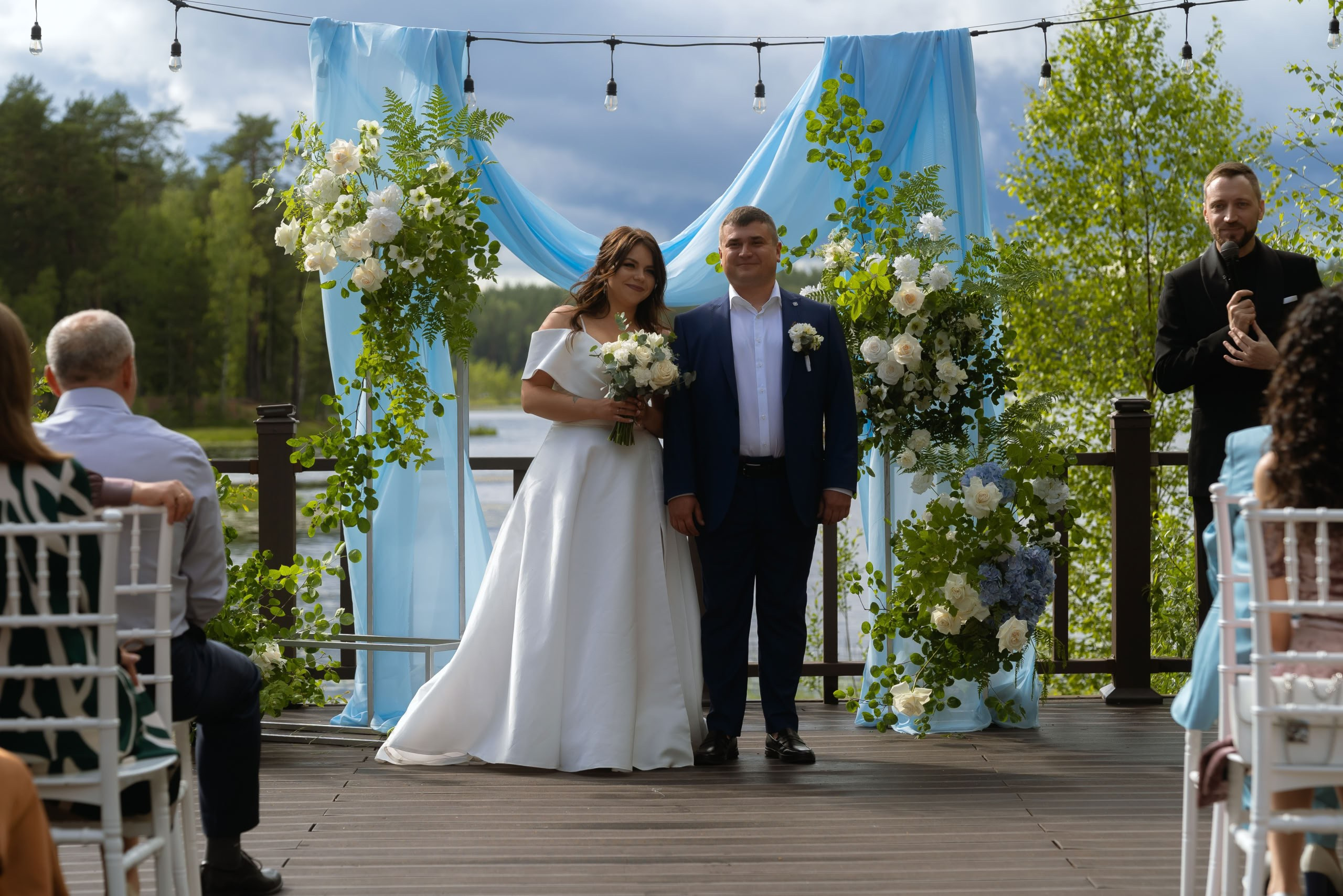Мария и Михаил — прогулка у озера и церемония. Свадебный фотограф Дмитрий Родионов — Санкт-Петербург и Ленинградская область