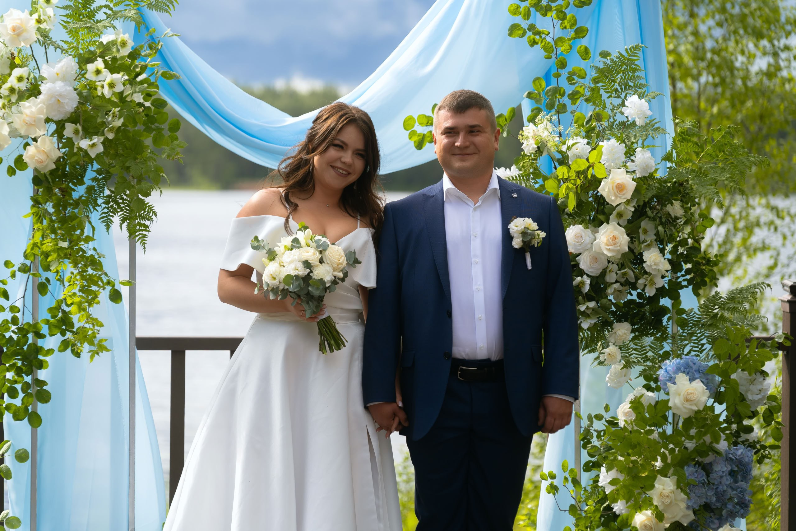 Мария и Михаил — прогулка у озера и церемония. Свадебный фотограф Дмитрий Родионов — Санкт-Петербург и Ленинградская область