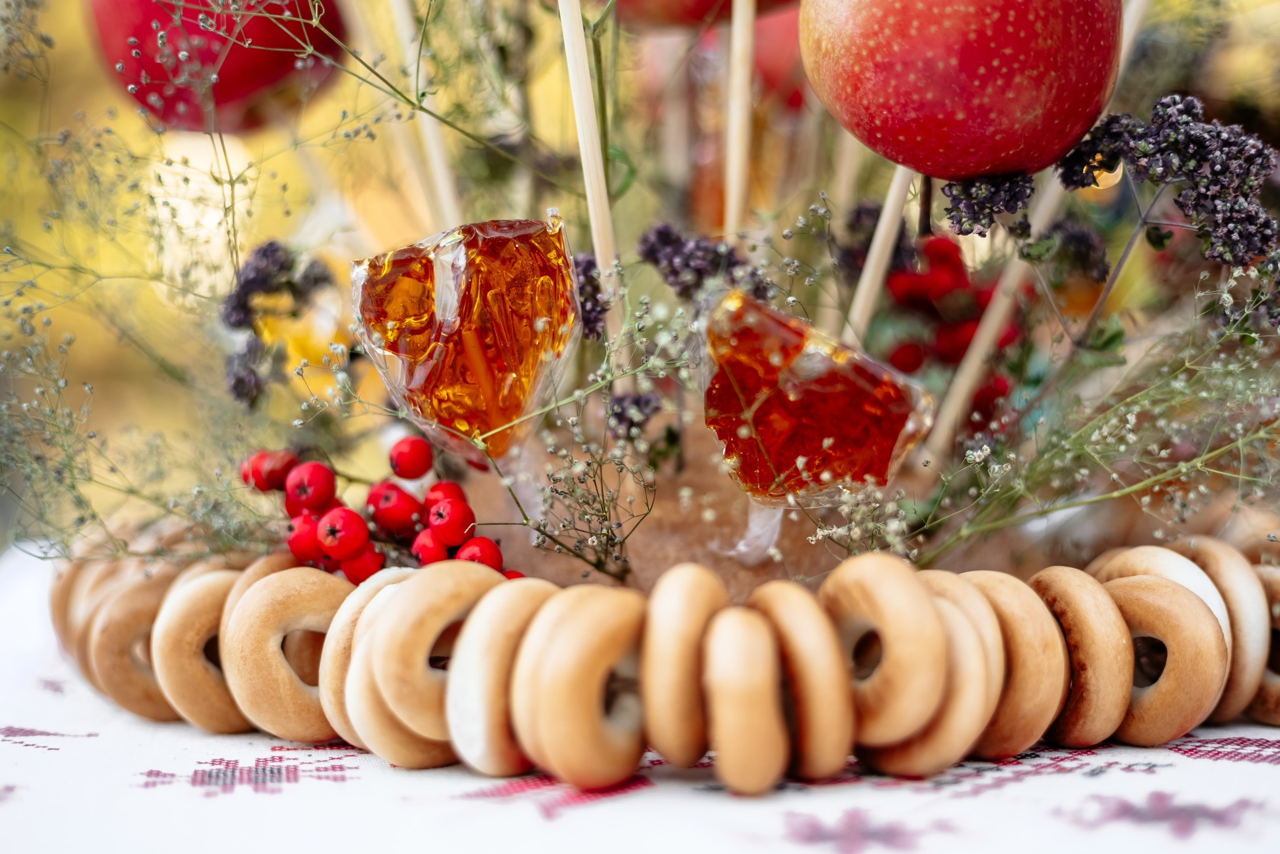 Свадьба в русском народном стиле сервировка