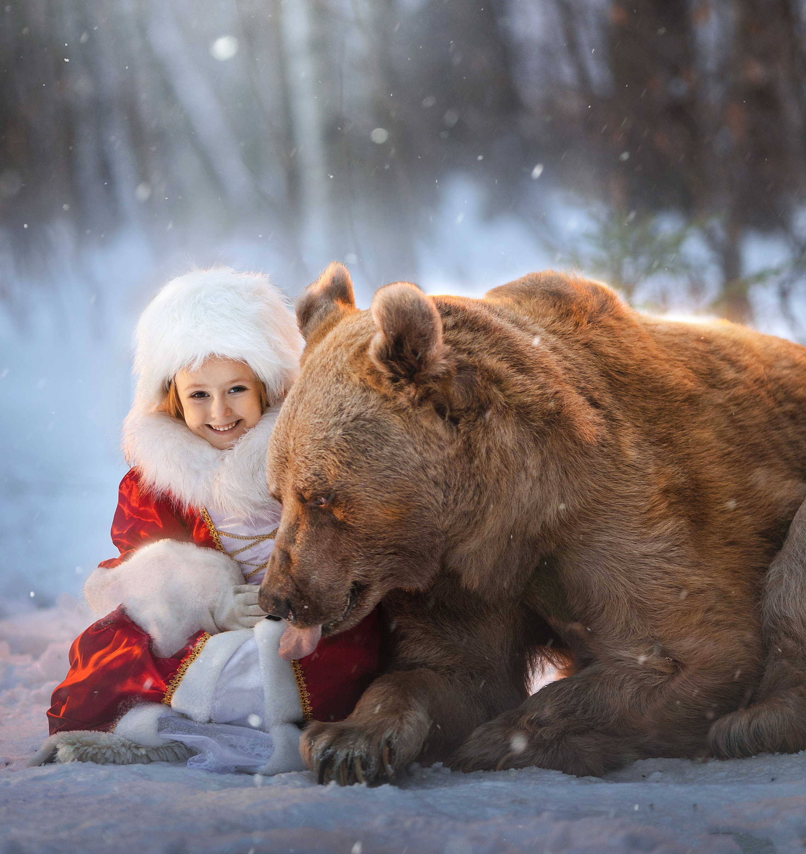 Фотосессия с оленем, сказочная Фотосессия, зимний фотопроект, детский фотограф, съемка с оленем, фотопроект, Фотосессия с животными, топовый фотограф