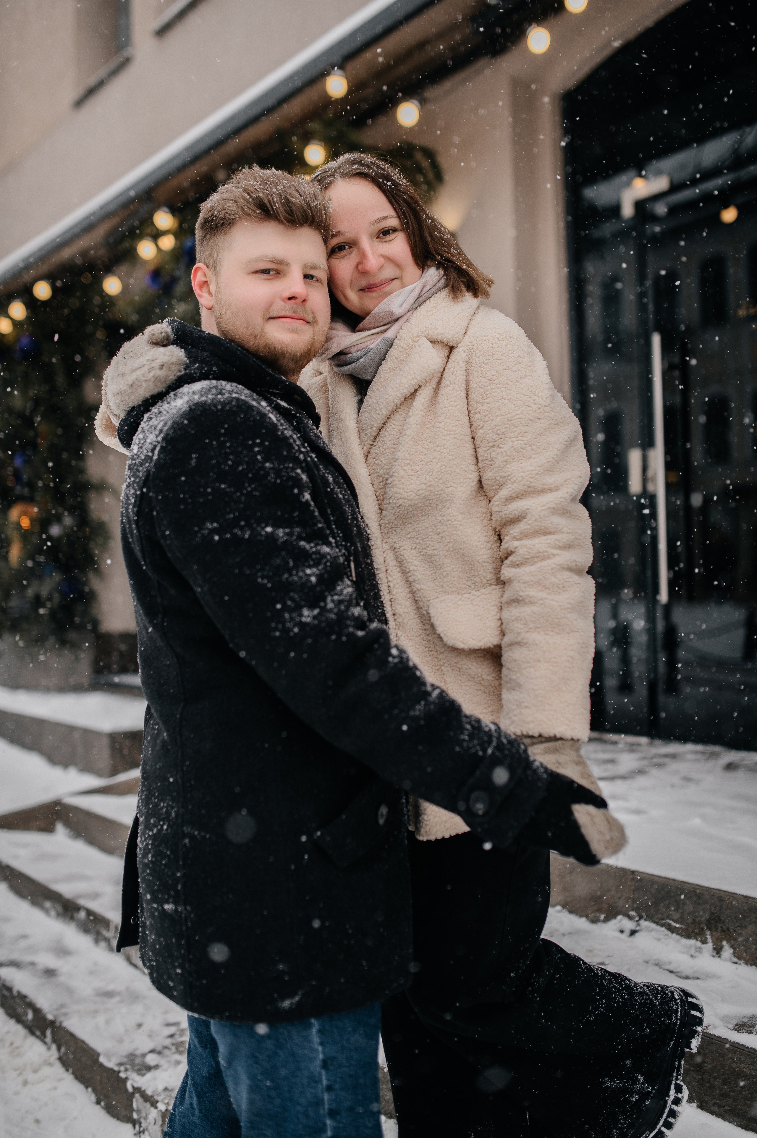 Зимняя фотосессия для Влада и Алены. Катя Курлович — семейный фотограф в Бобруйске и Минске