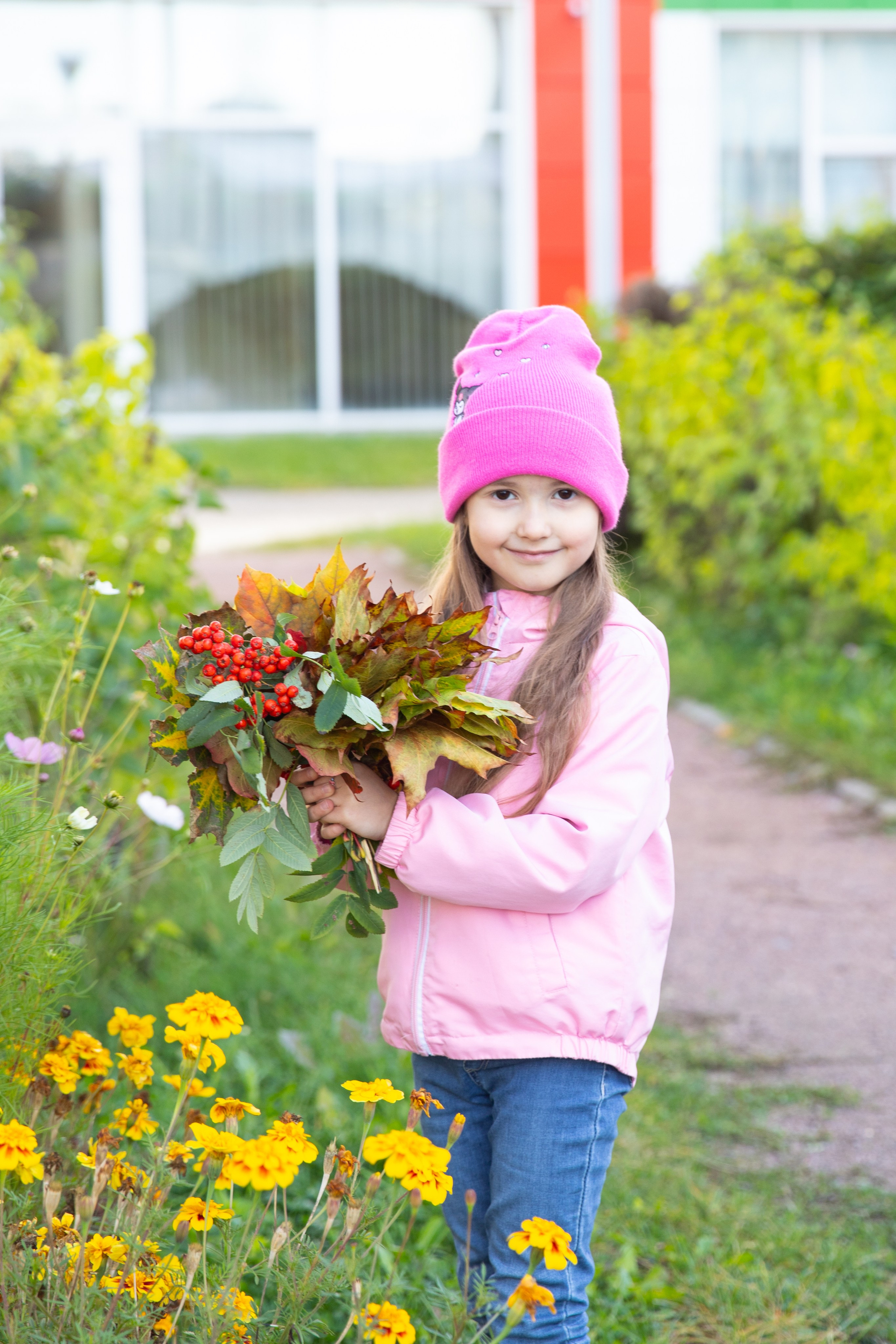 фотосессия осенью в детском саду