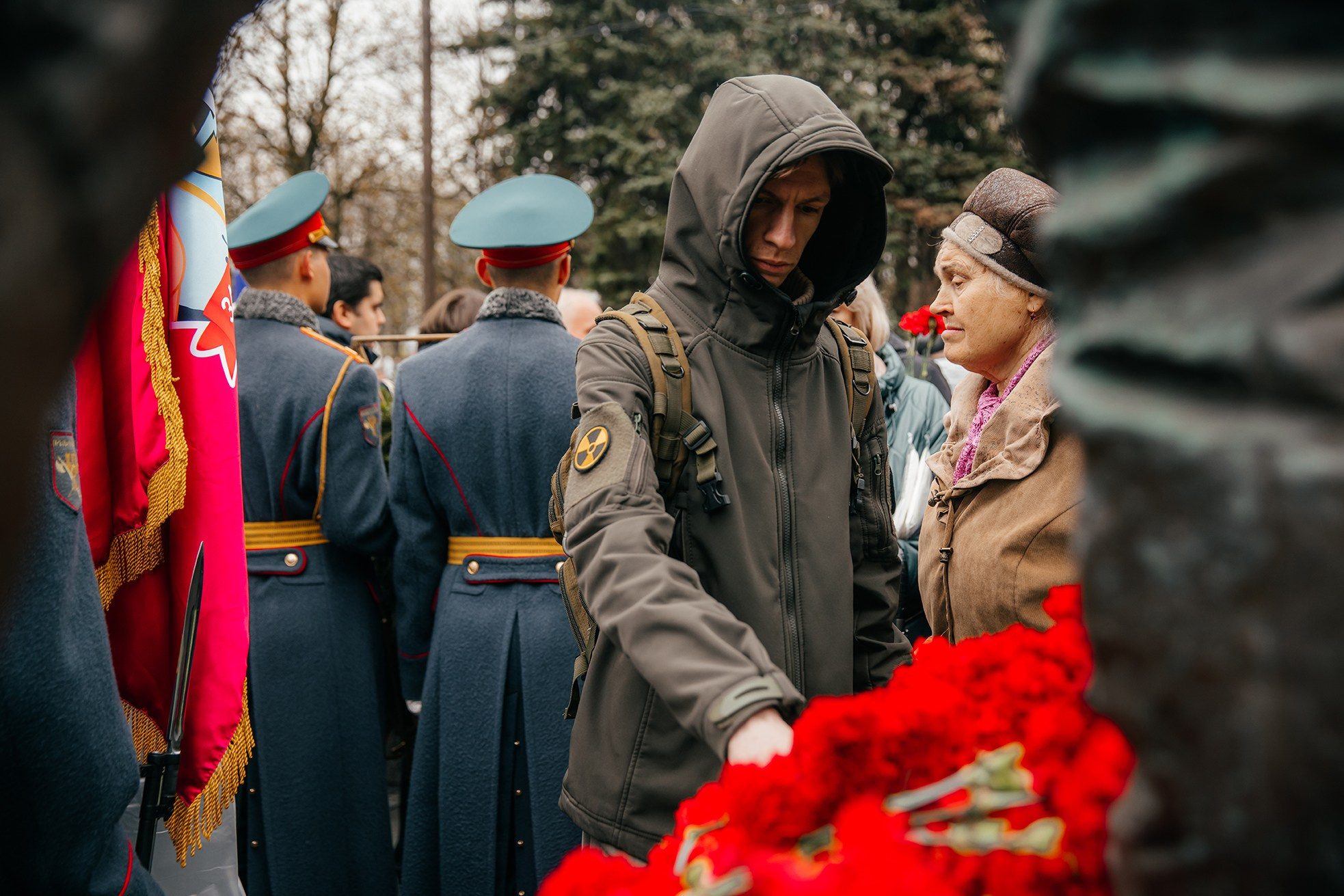 Акция памяти к 40-летию ликвидации катастрофы на Чернобыльской АЭС прошла на Поклонной горе. Фото и видео проект о героях ВОВ, Чернобыльцах, Афганцах