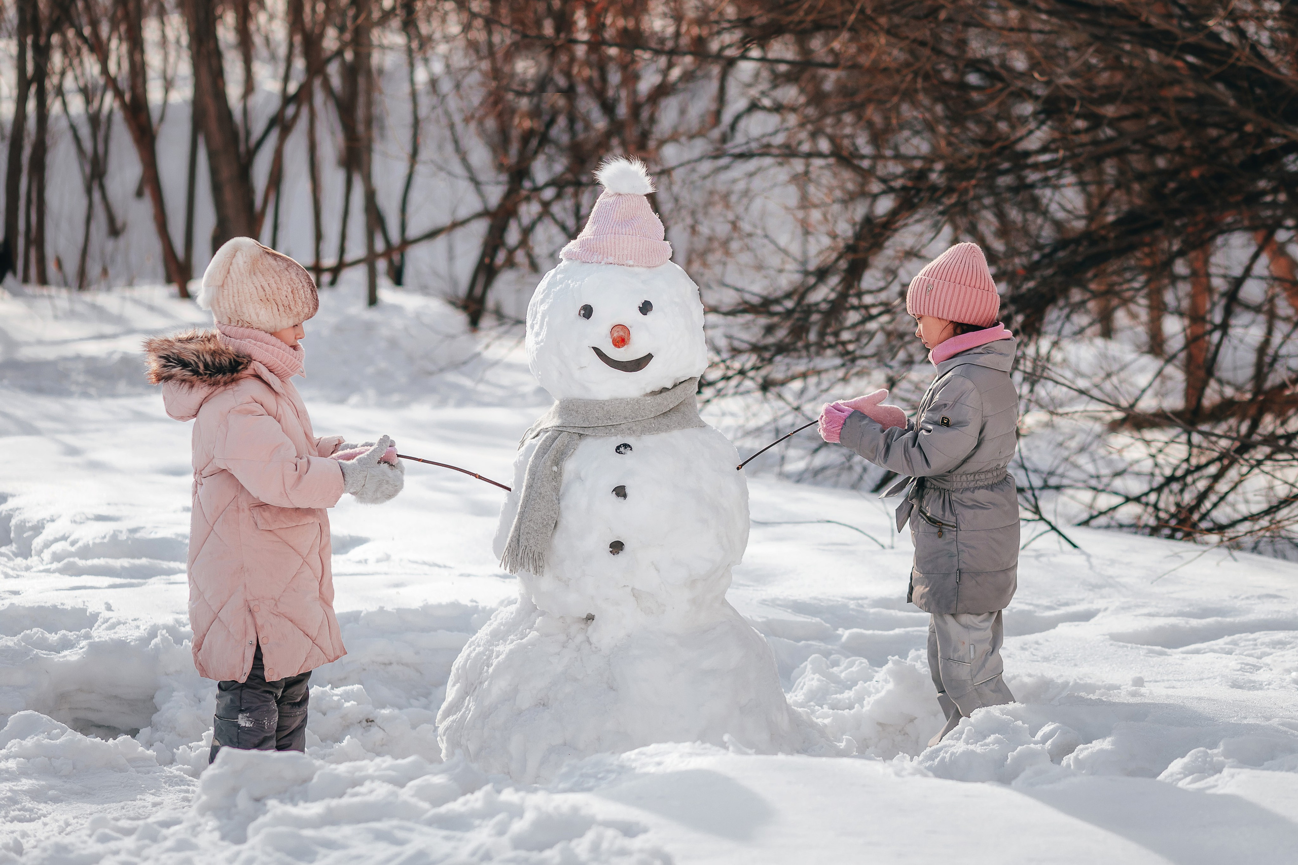 Снеговик. Семейный и детский фотограф в г. Новосибирске Макеева Анастасия