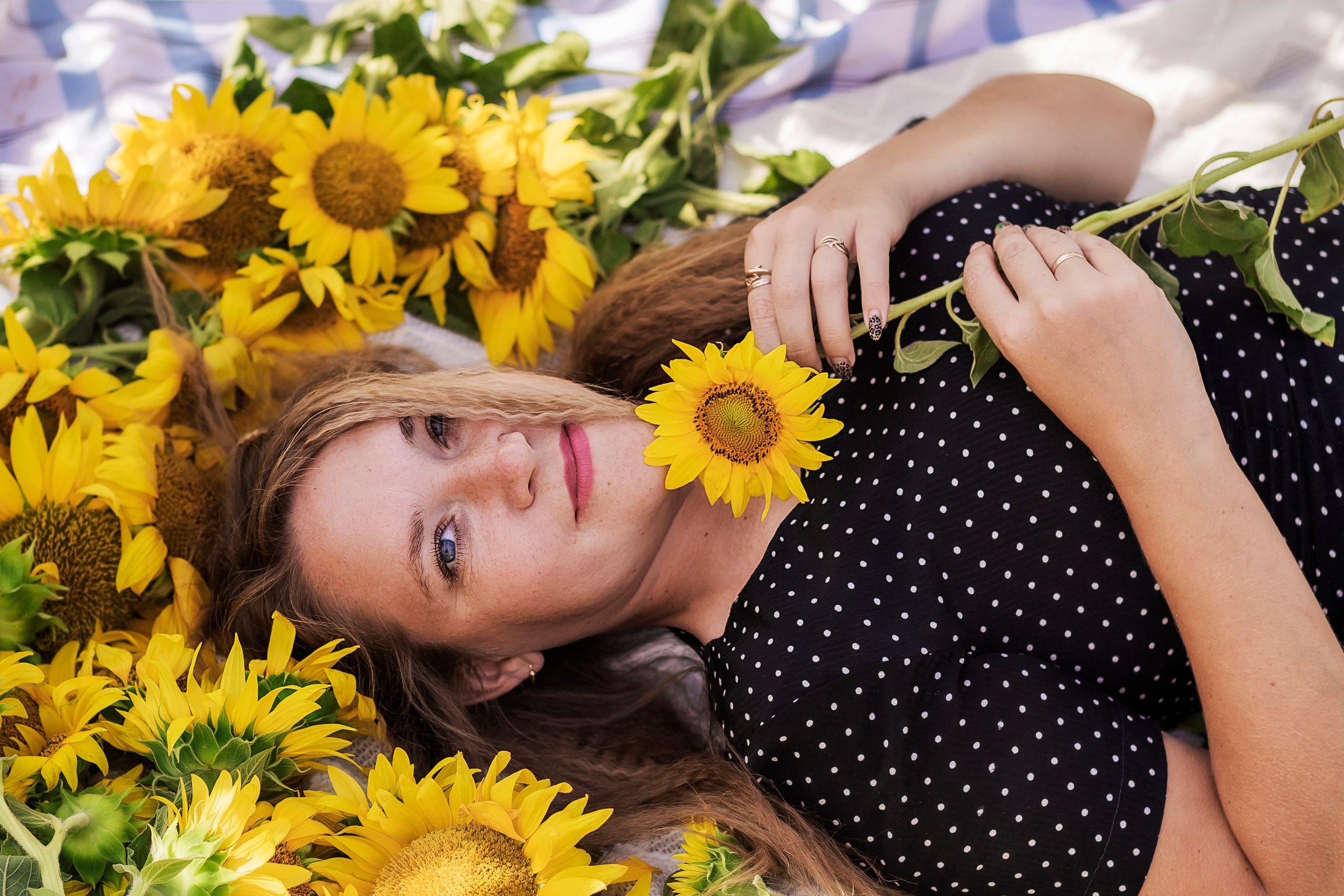 Фото в подсолнухах. Семейный фотограф в Саратове