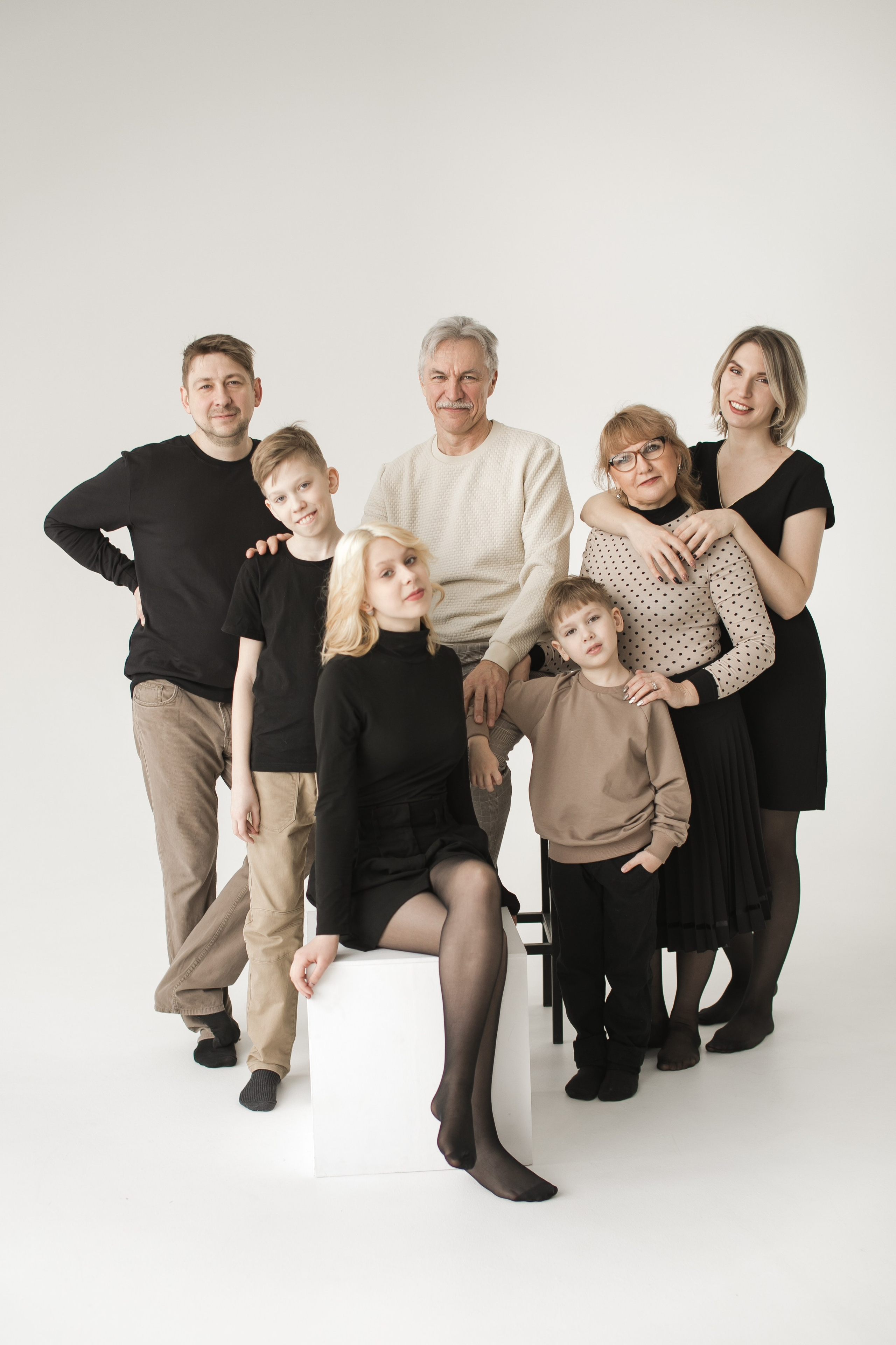 Пример фотосессий на циклораме. Семейный фотограф в Москве Домодедово Московцева Алина