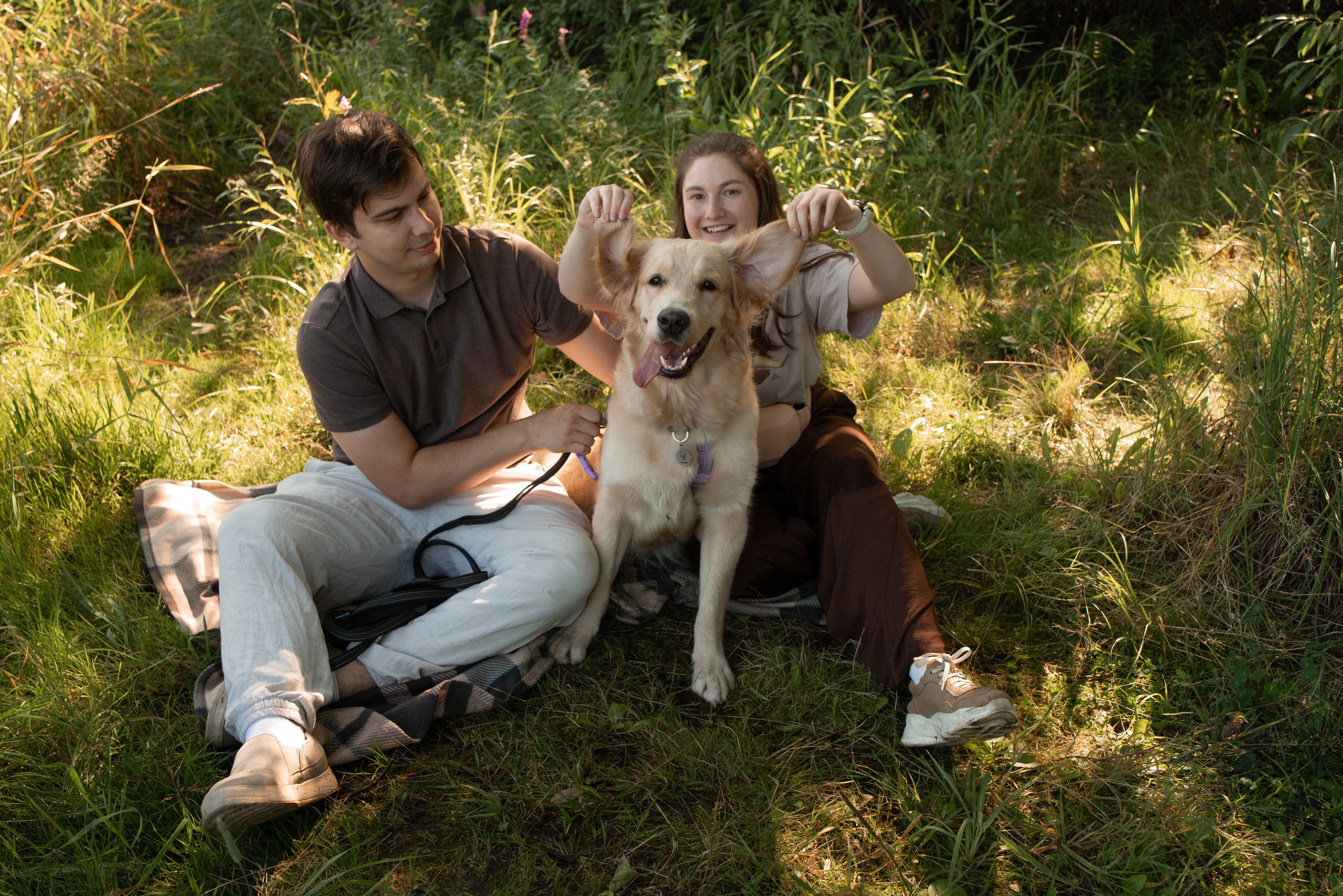 Прогулка Вероники, Артема и Энерджи. Семейный и детский фотограф в Екатеринбурге Наталия Акимова