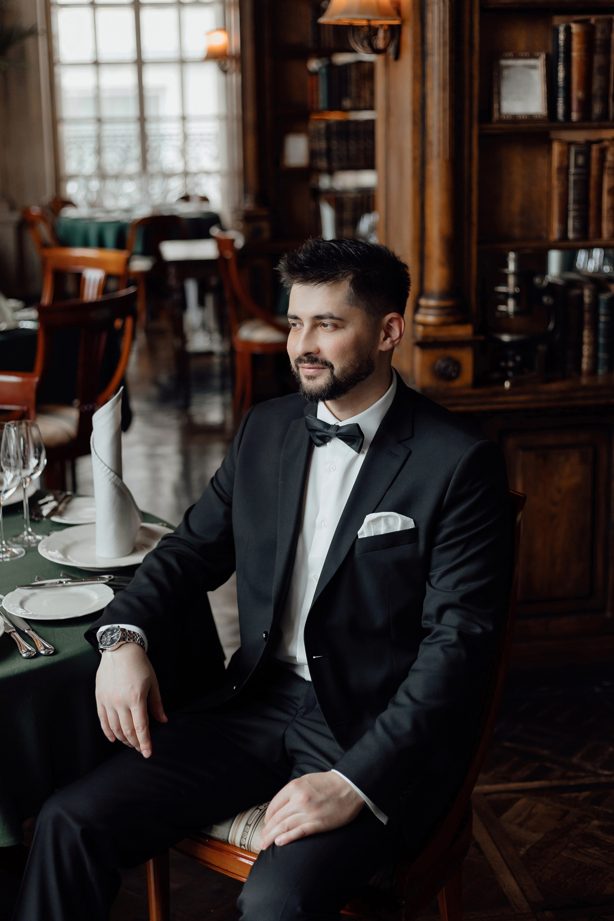 Свадебная фотосессия в ресторане «Кафе Пушкинъ»