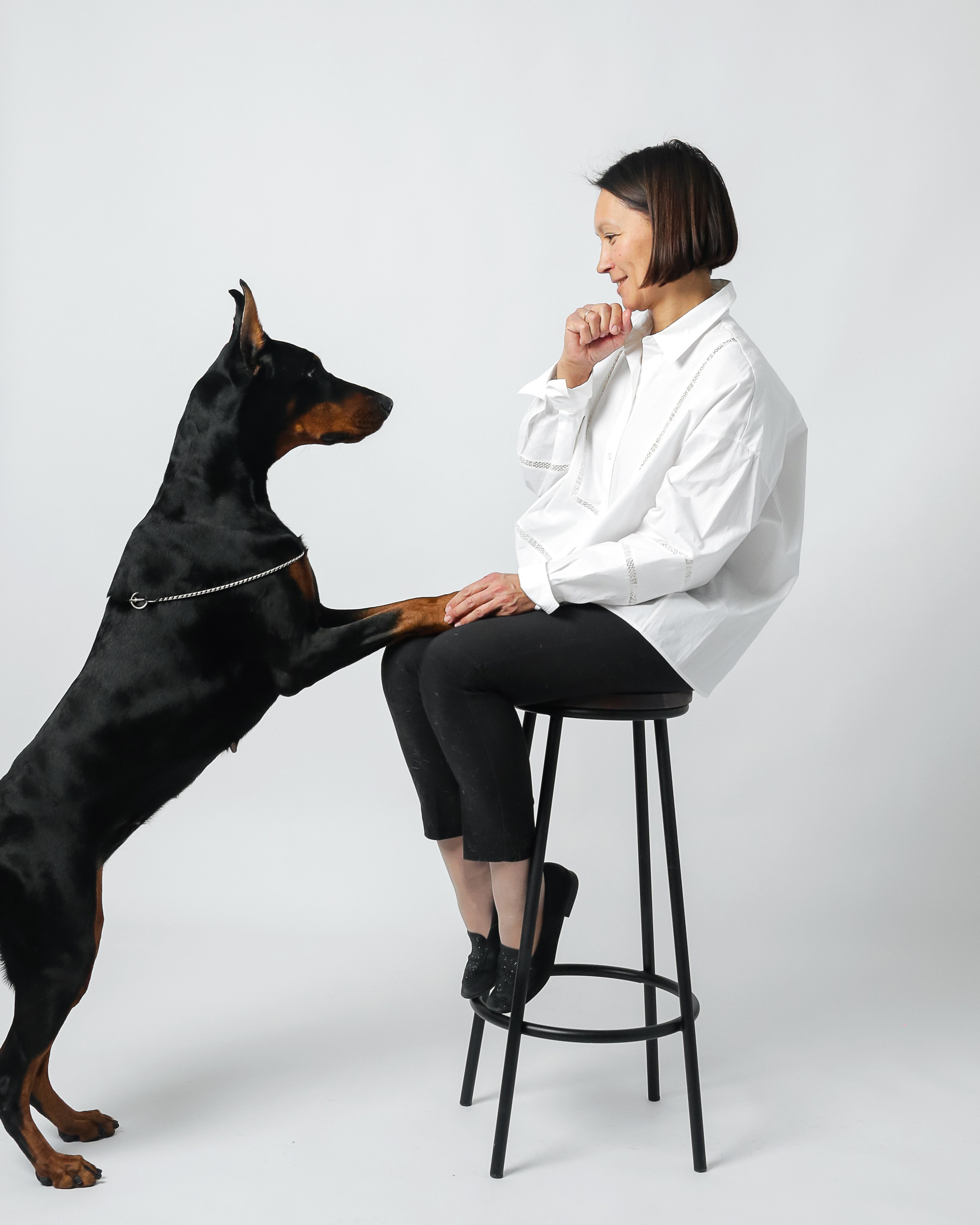 Любимые собаки и хозяйка. Фотостудия Автопортретная № 2 в Ижевске