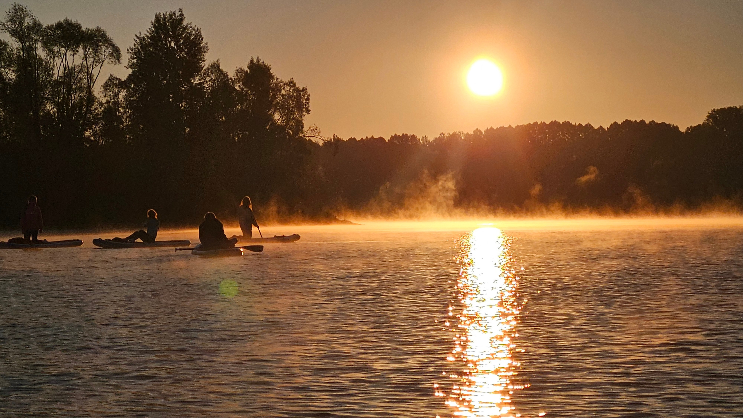 Рассвет на сапах в Сипайловских карьерах