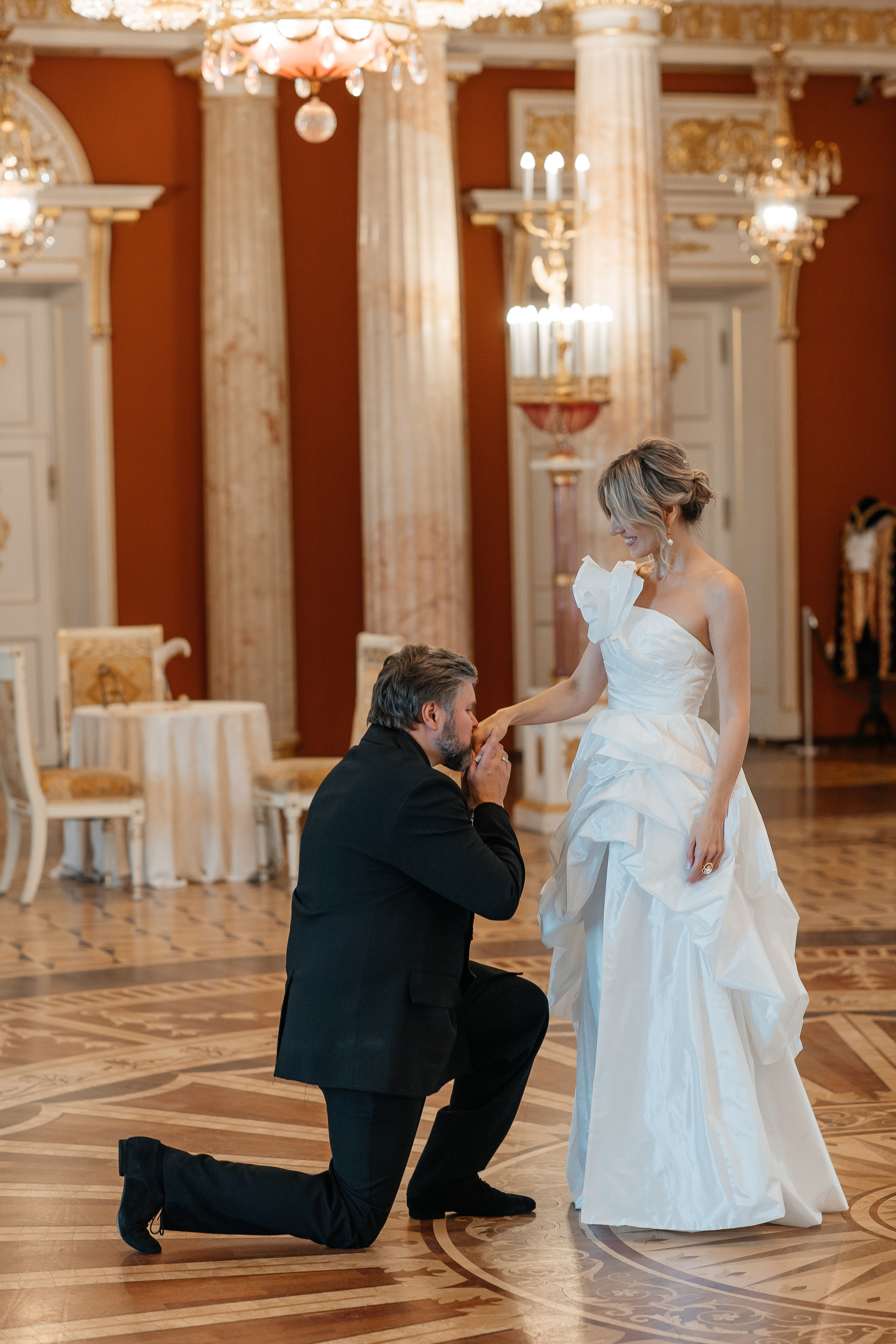 свадебная фотосессия в Большом Дворце Царицыно Таврический зал